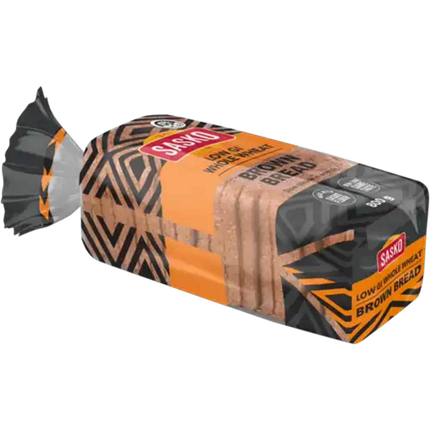 Image of SASKO Low G.I Wholewheat Brown Bread 800g