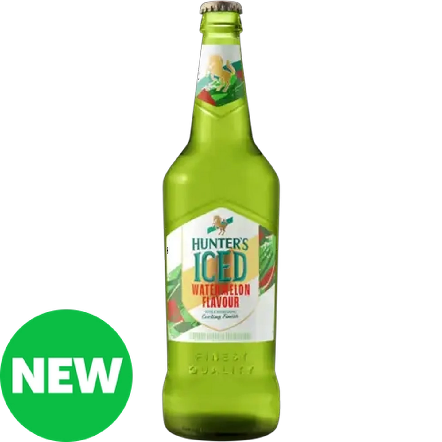 Image of Hunter's Iced Watermelon Flavoured Alcoholic Grain Beverage Bottle 660ml