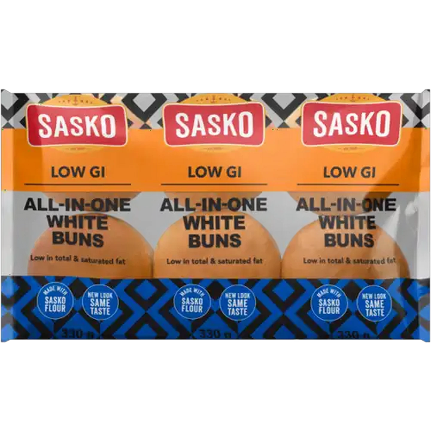 Image of SASKO Low G.I All-In-One White Buns 6 Pack