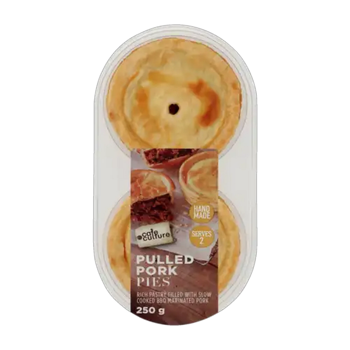 Image of Café Culture Fresh Pulled Pork Pies 2 Pack