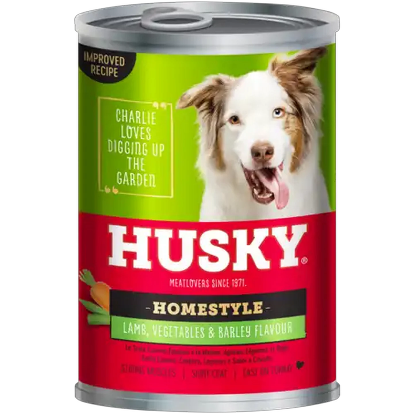 Image of Husky Lamb, Veg & Barley Adult Dog Food Can 385g