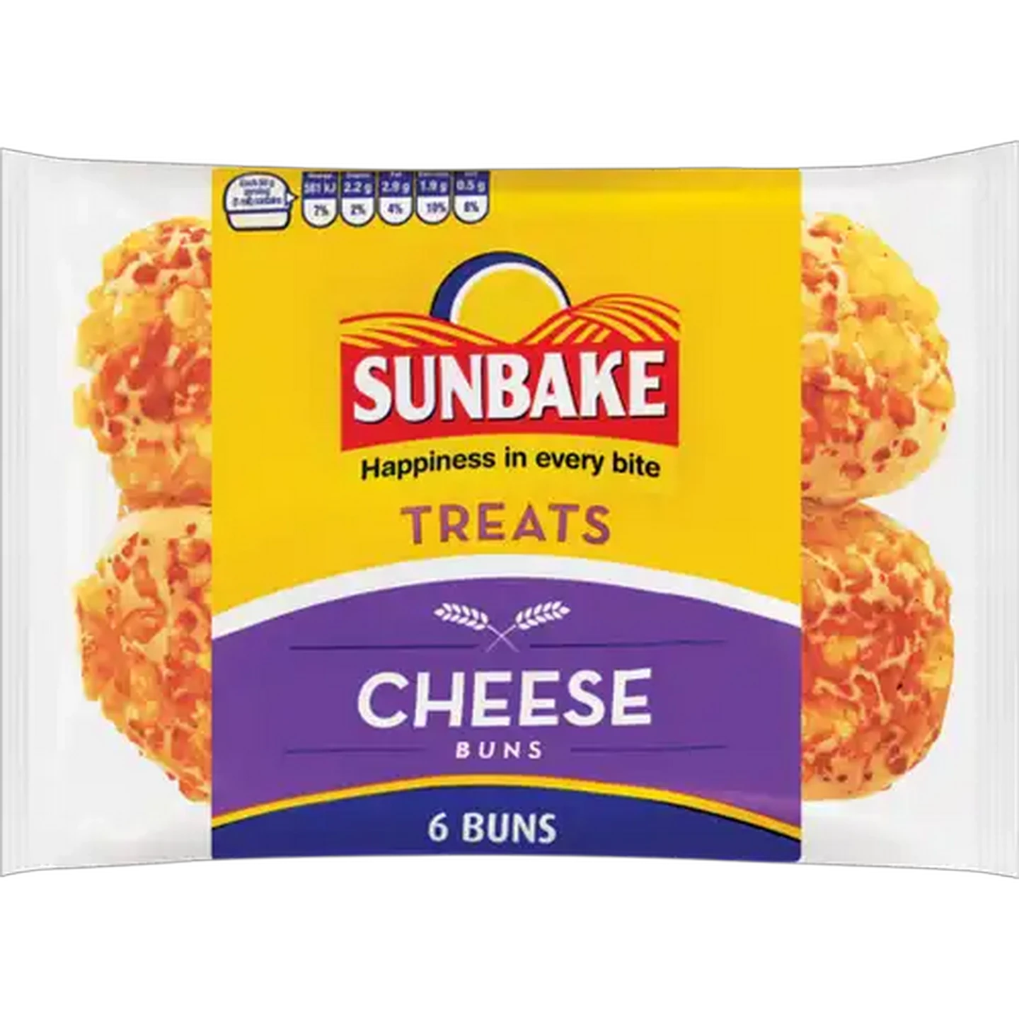 Image of Sunbake Treats Cheese Buns 6 Pack
