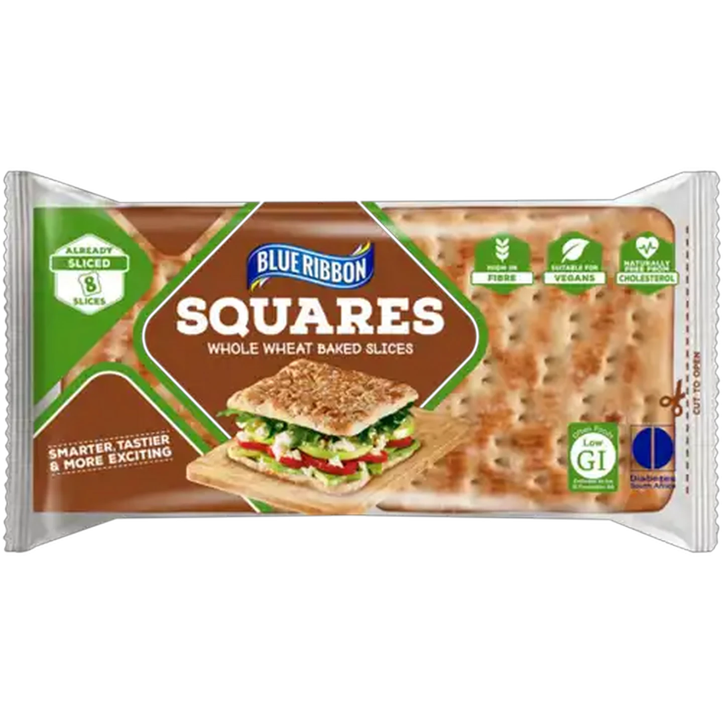 Image of Blue Ribbon Whole Wheat Baked Squares 8 Pack