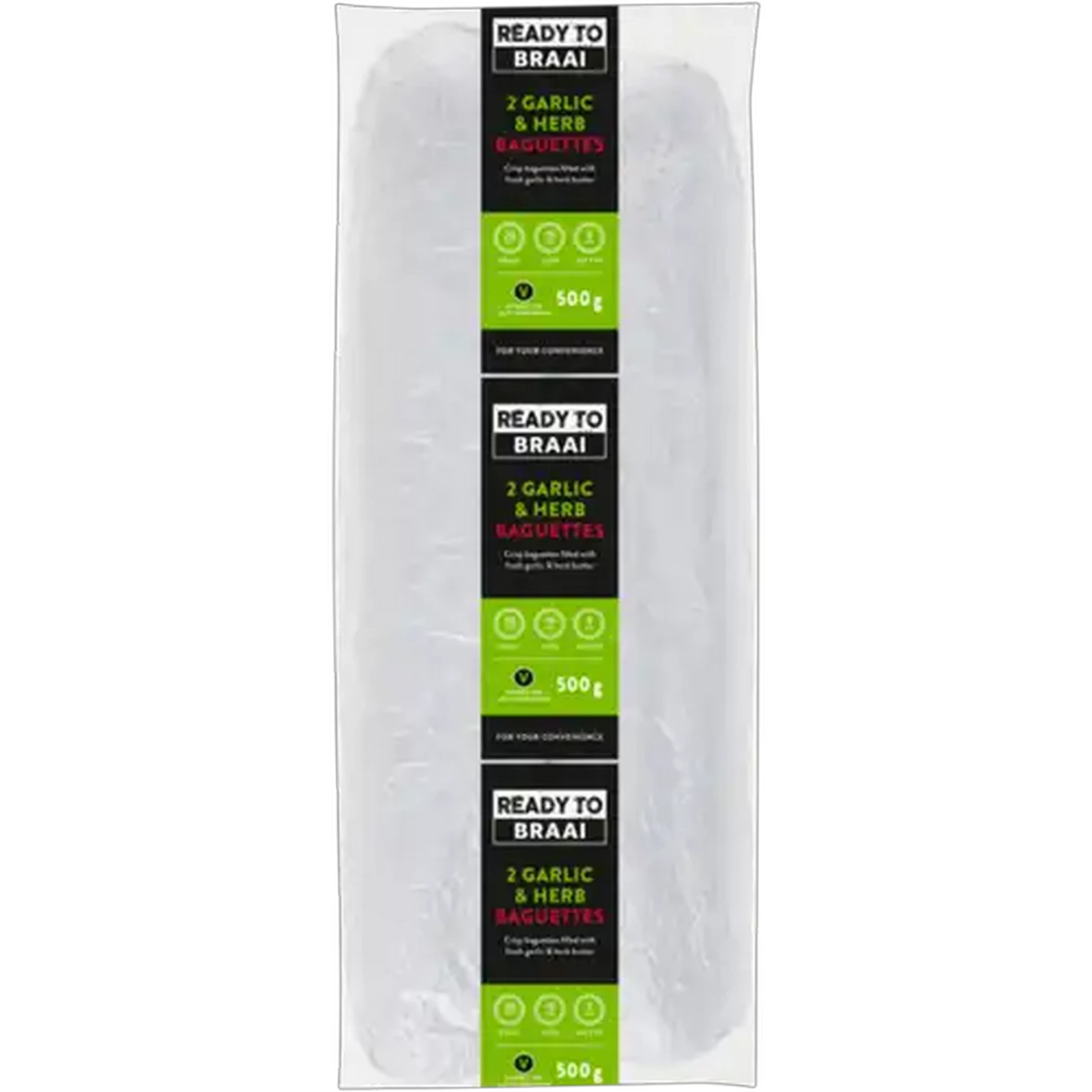Image of Ready To Braai Garlic & Herb Baguettes 2 Pack