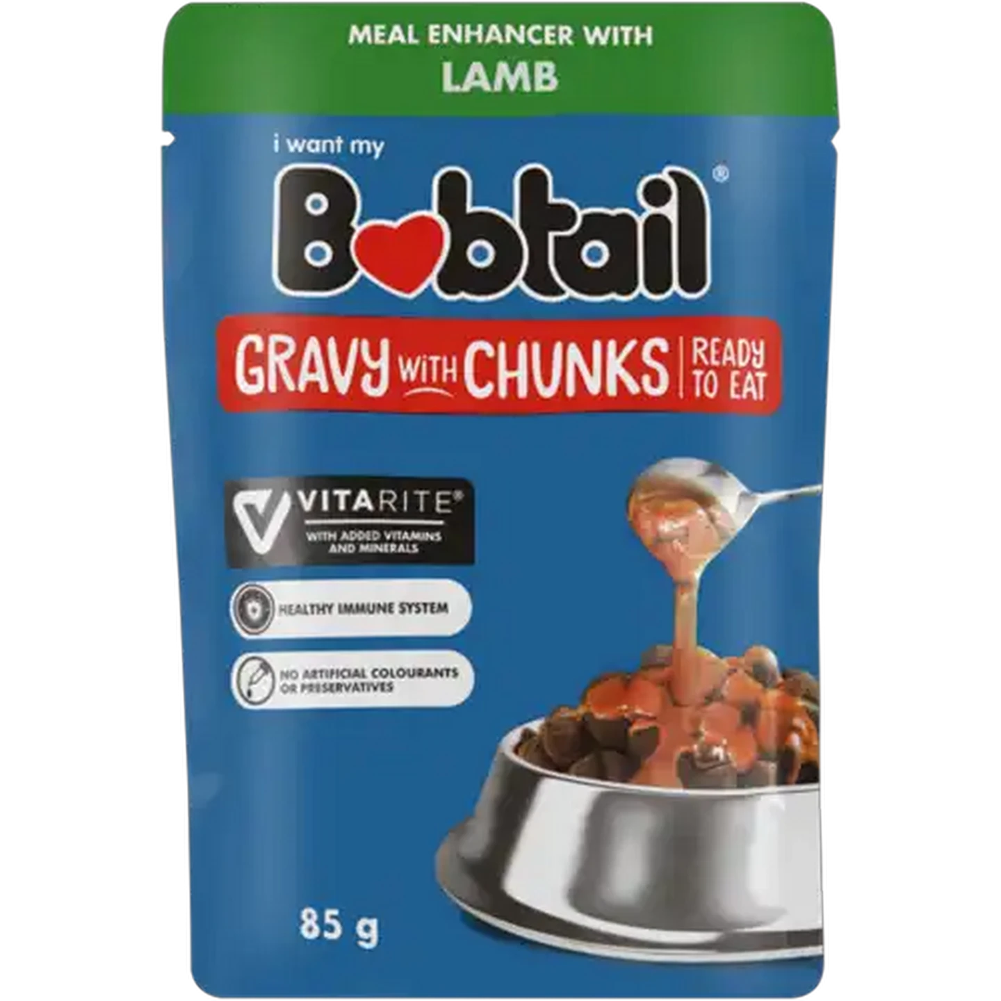 Image of Bobtail Lamb Gravy With Chunks Dog Food 85g