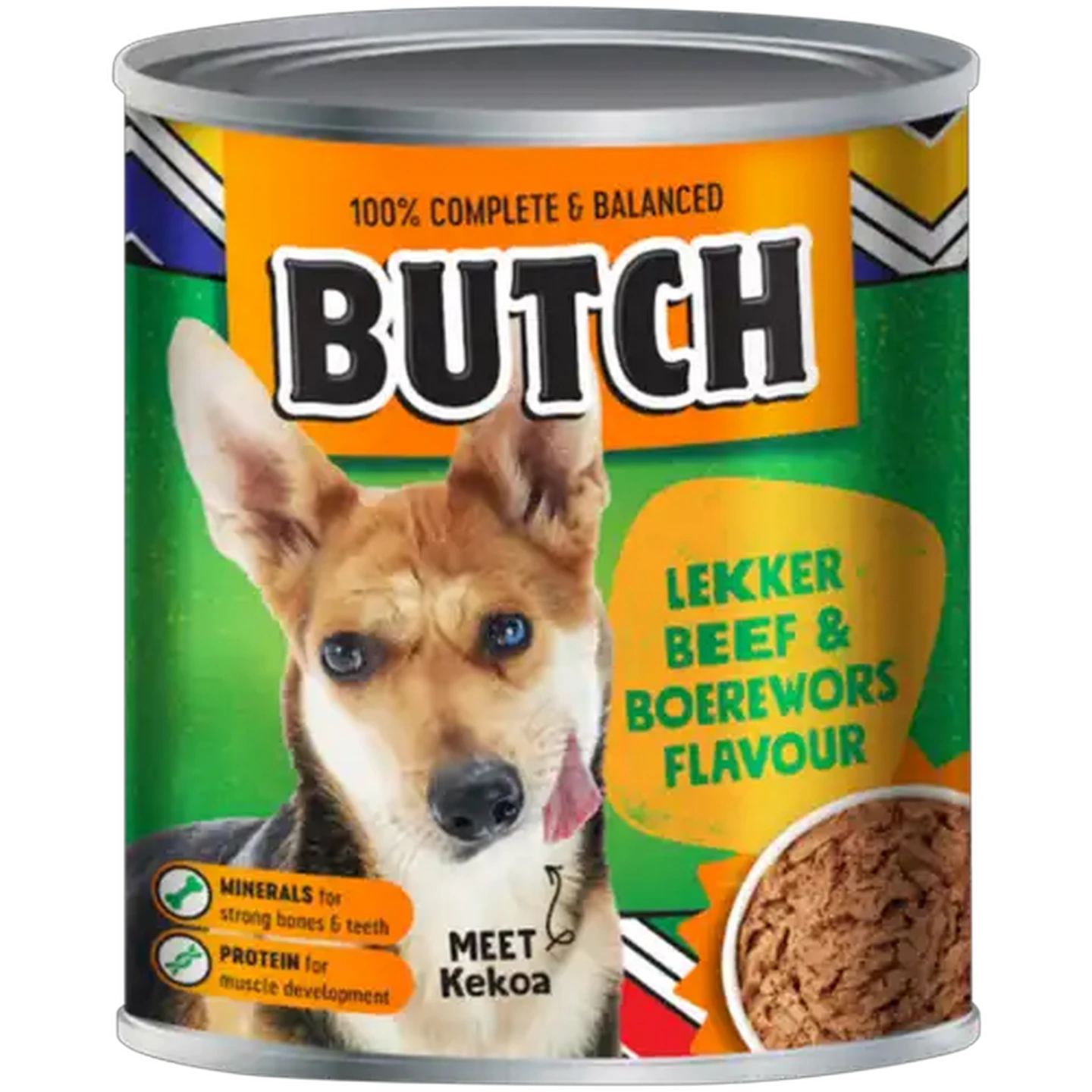 Image of Butch Beef & Boerewors Flavoured Adult Dog Food Can 820g