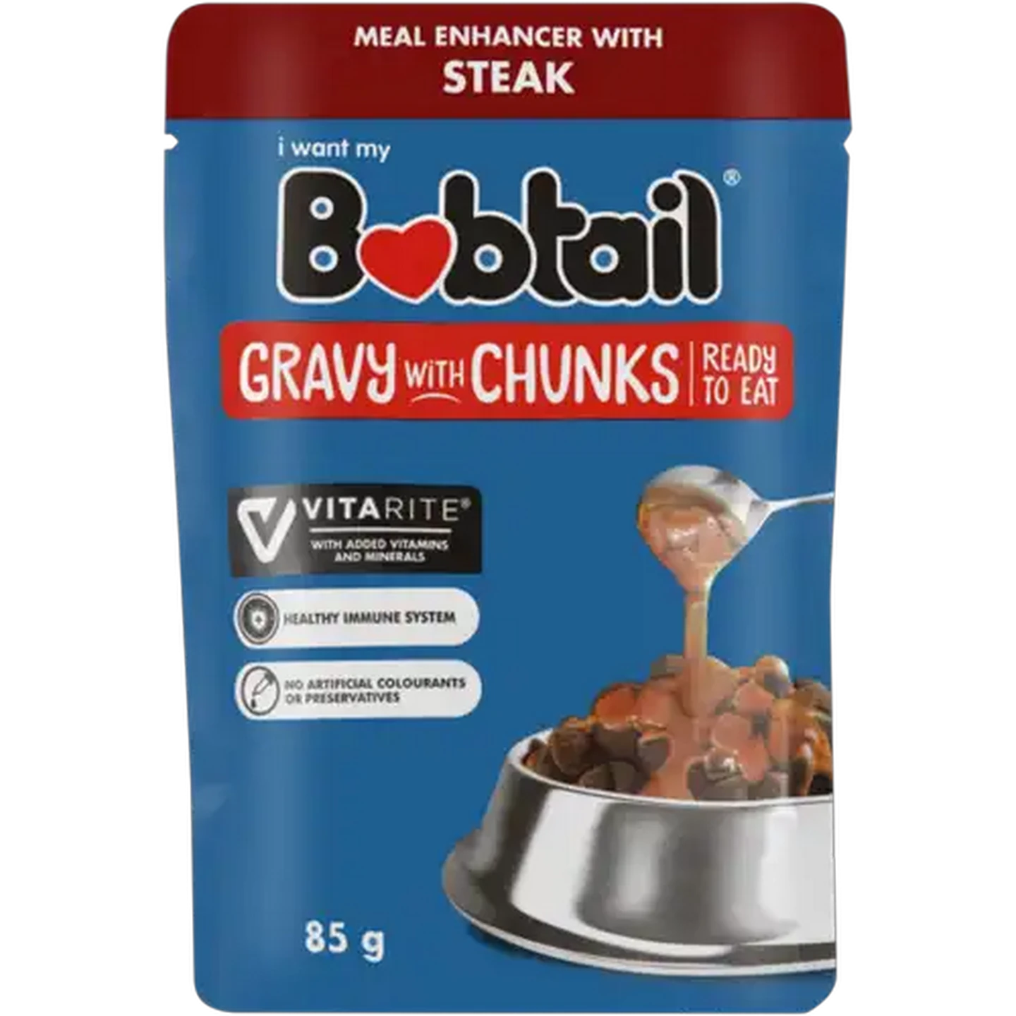 Image of Bobtail Steak Gravy With Chunks Dog Food 85g