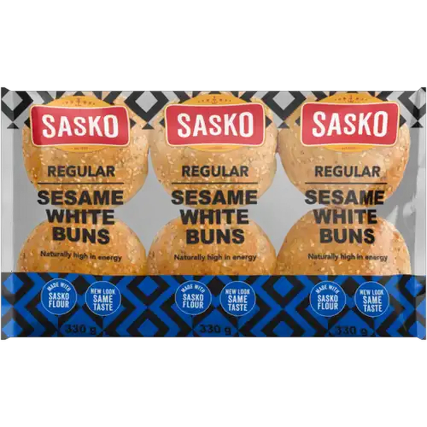 Image of SASKO Regular Sesame White Buns 6 Pack
