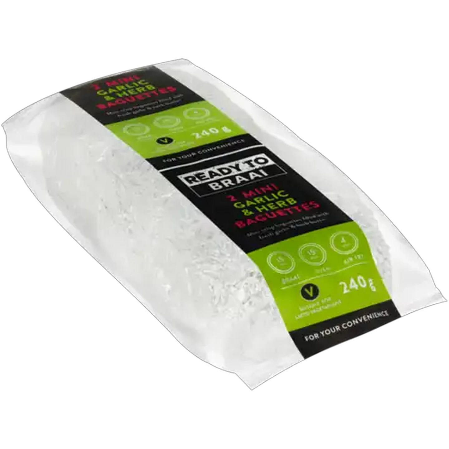 Image of Ready To Braai Mini Garlic & Herb Baguettes 2 Pack