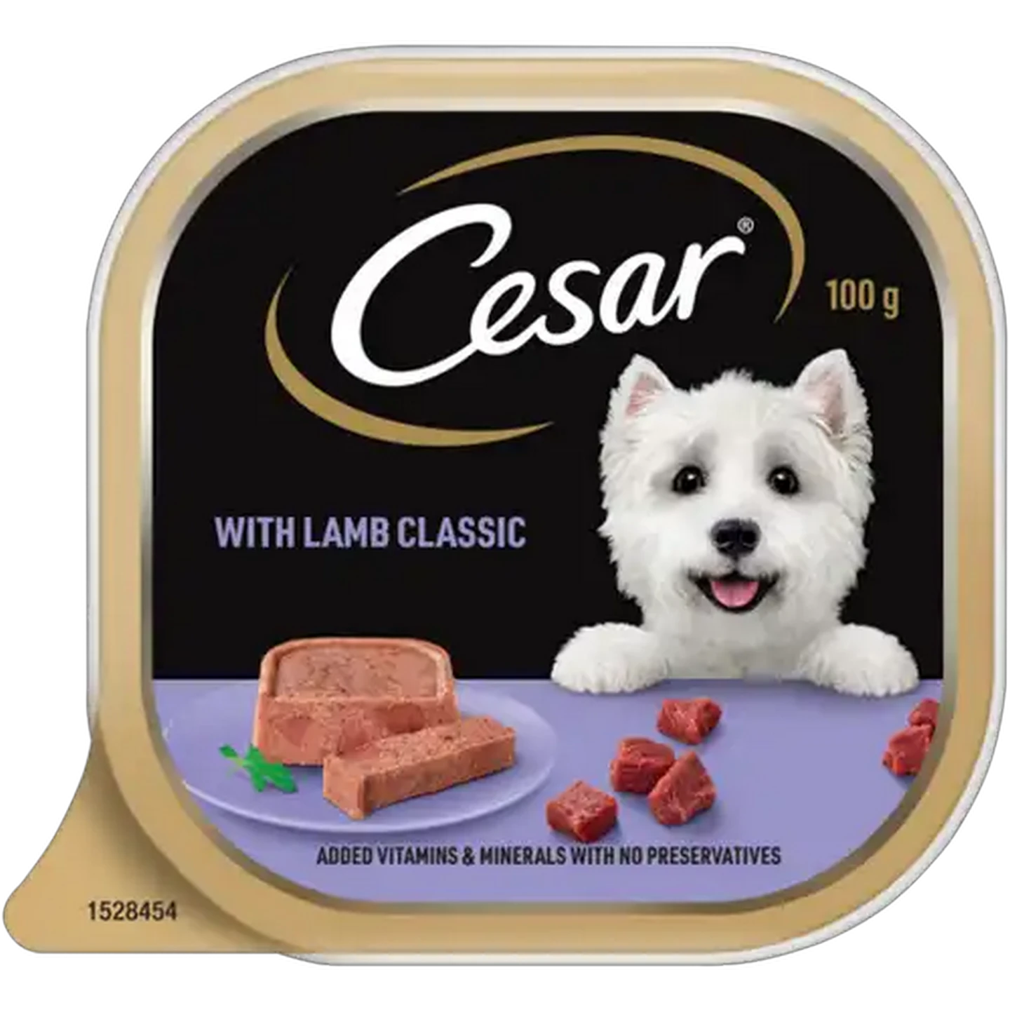Image of Cesar Classic Lamb Adult Wet Dog Food 100g