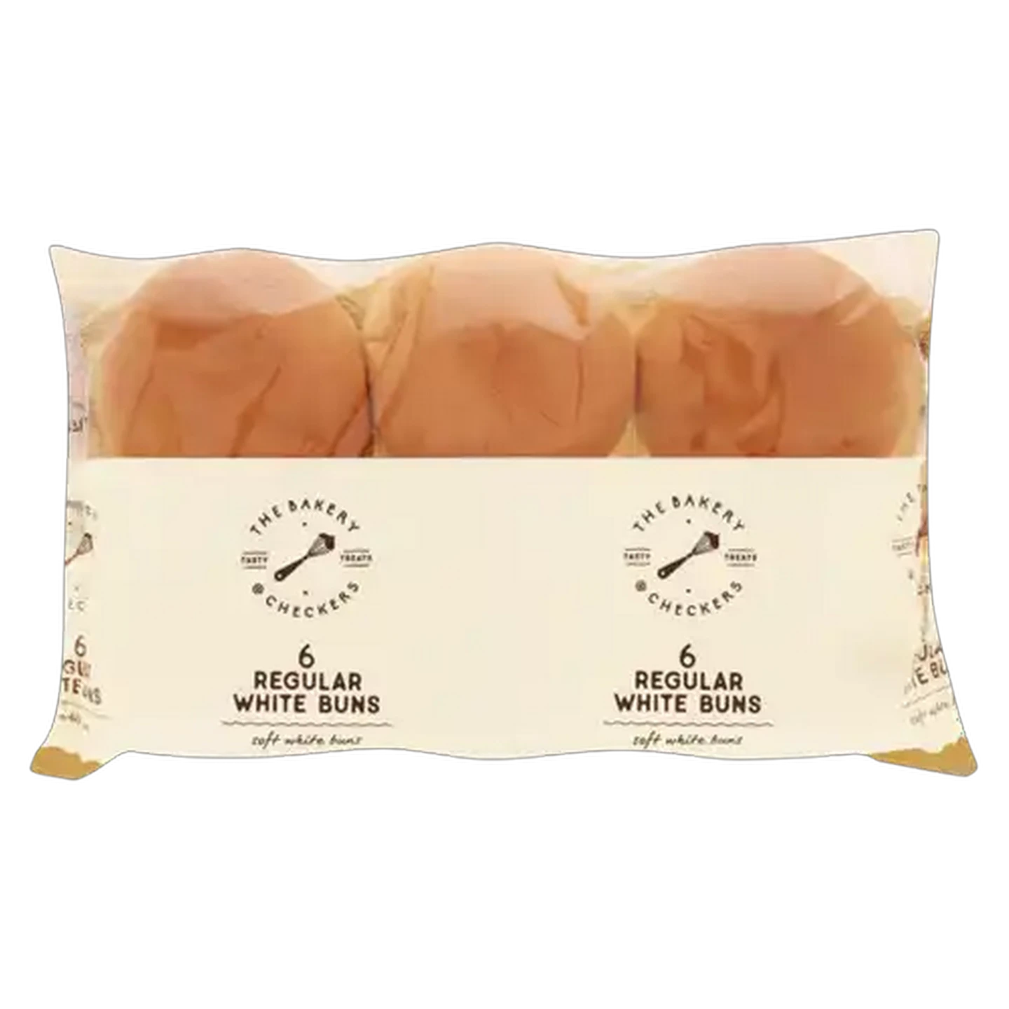 Image of The Bakery White Buns 6 Pack