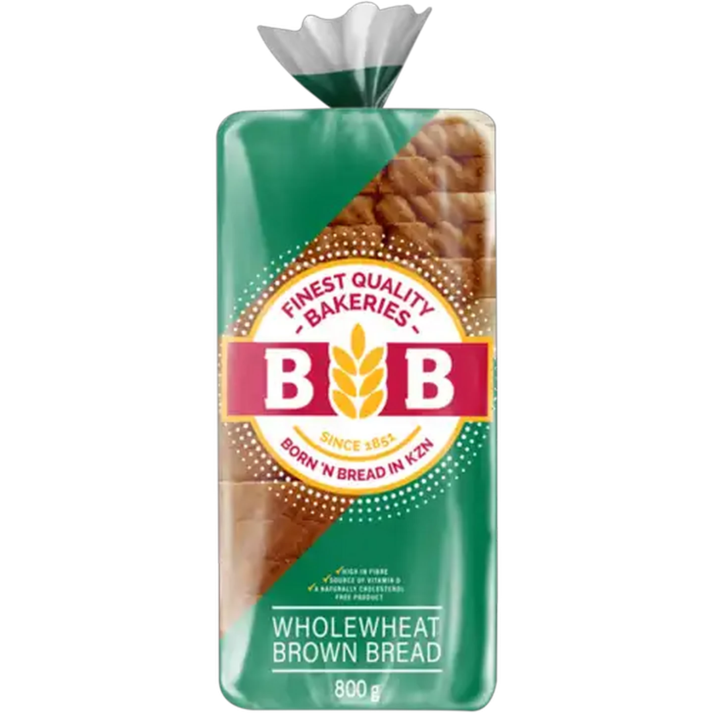 Image of BB Bakeries Wholewheat Sliced Brown Bread Loaf 800g