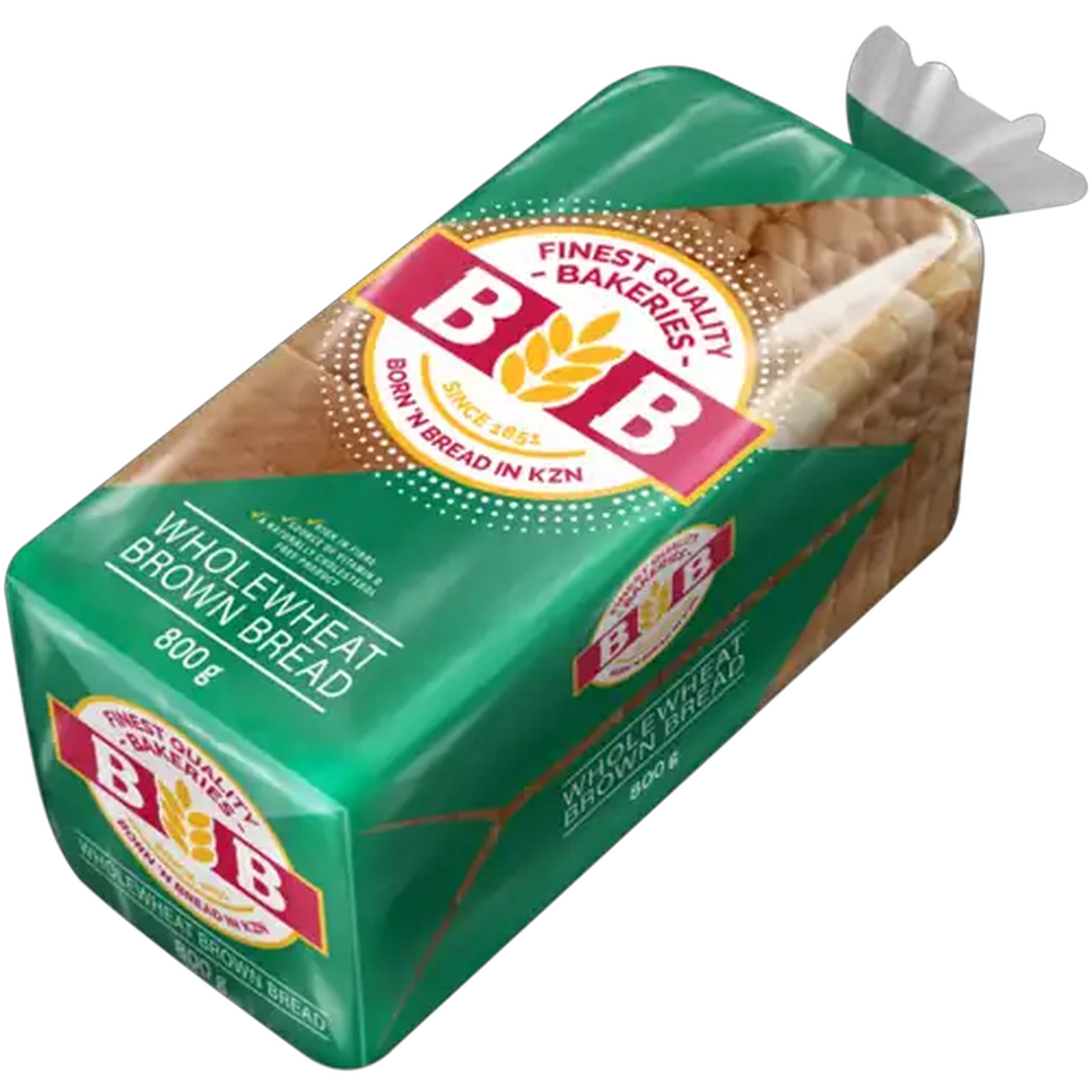 Image of BB Bakeries Wholewheat Sliced Brown Bread Loaf 800g