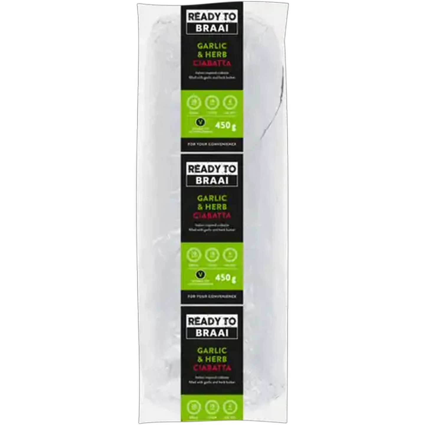 Image of Ready To Braai Garlic & Herb Ciabatta 450g