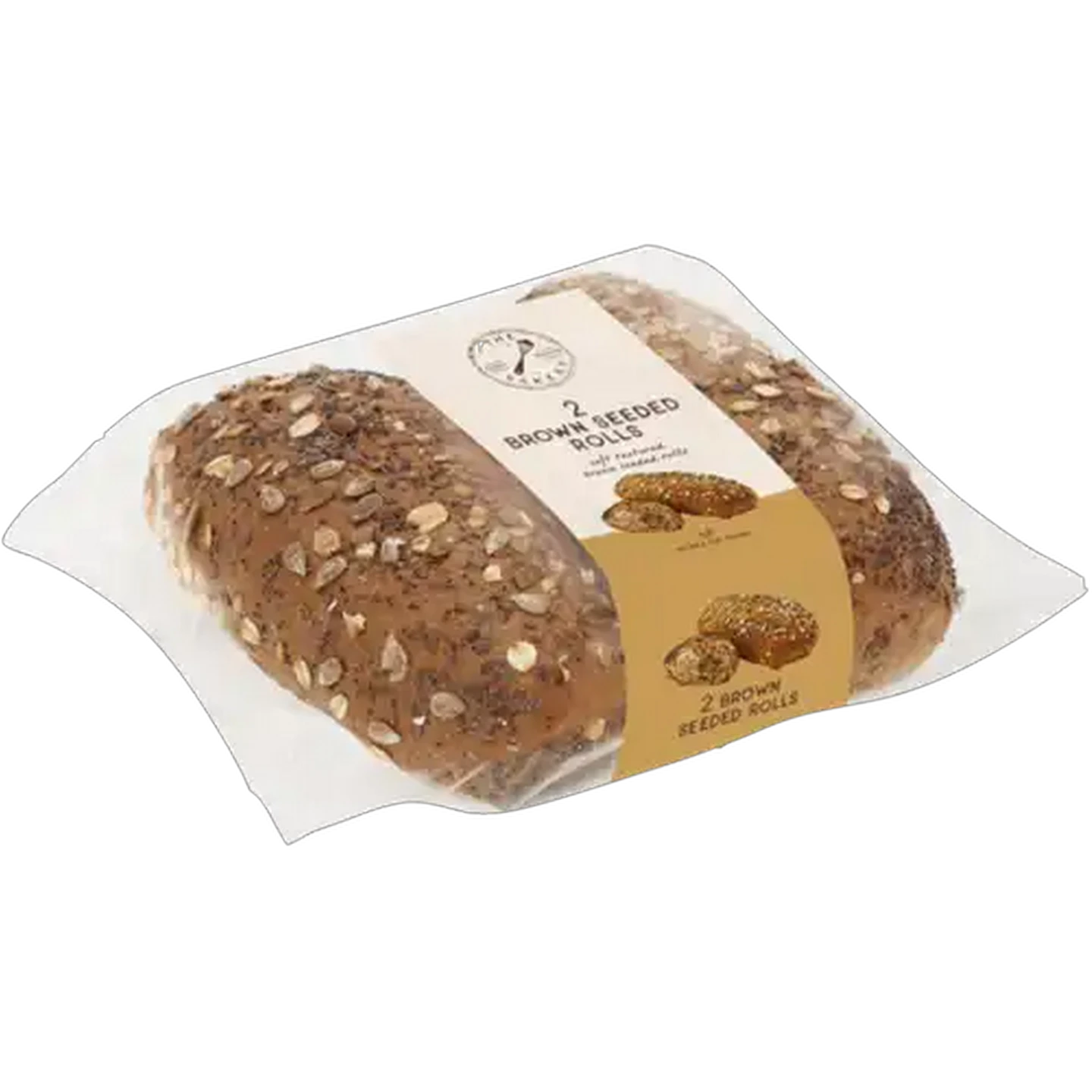 Image of The Bakery Brown Seeded Rolls 2 Pack