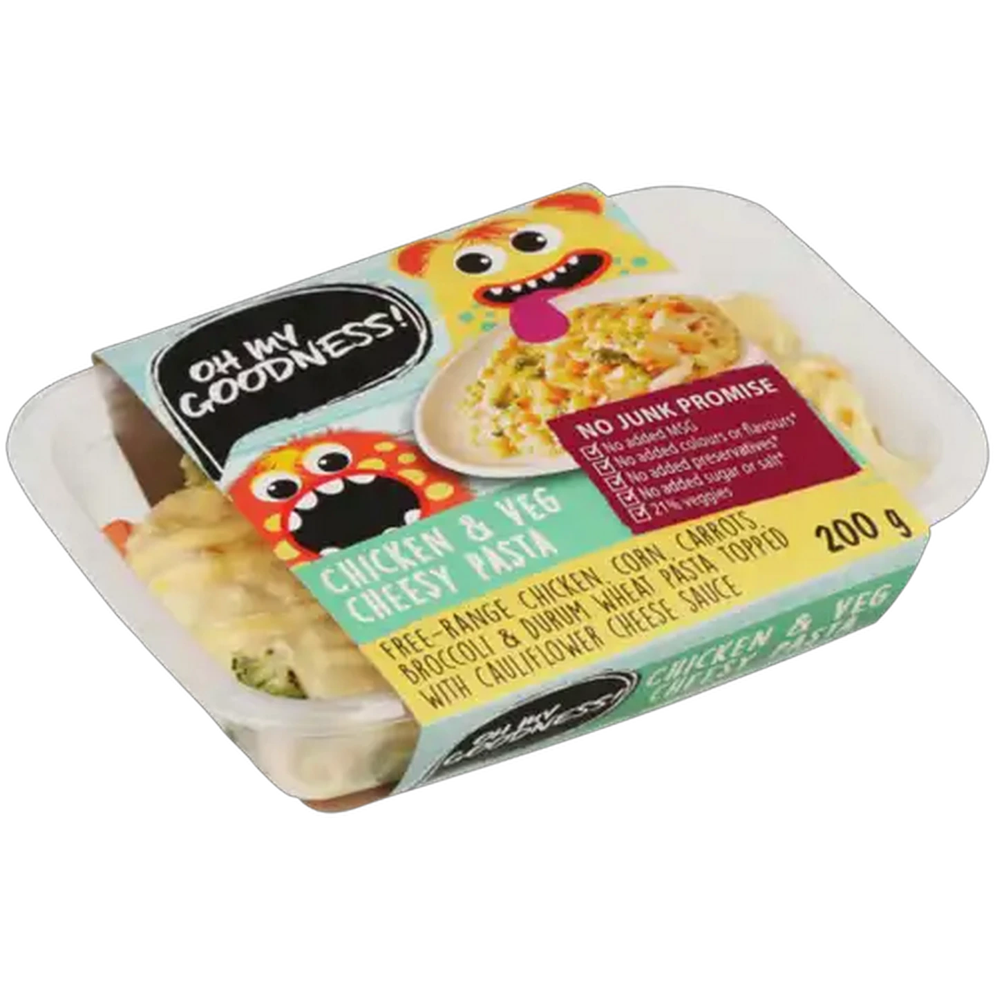 Image of Oh My Goodness! Chicken & Veg Cheesy Pasta Ready Meal 200g