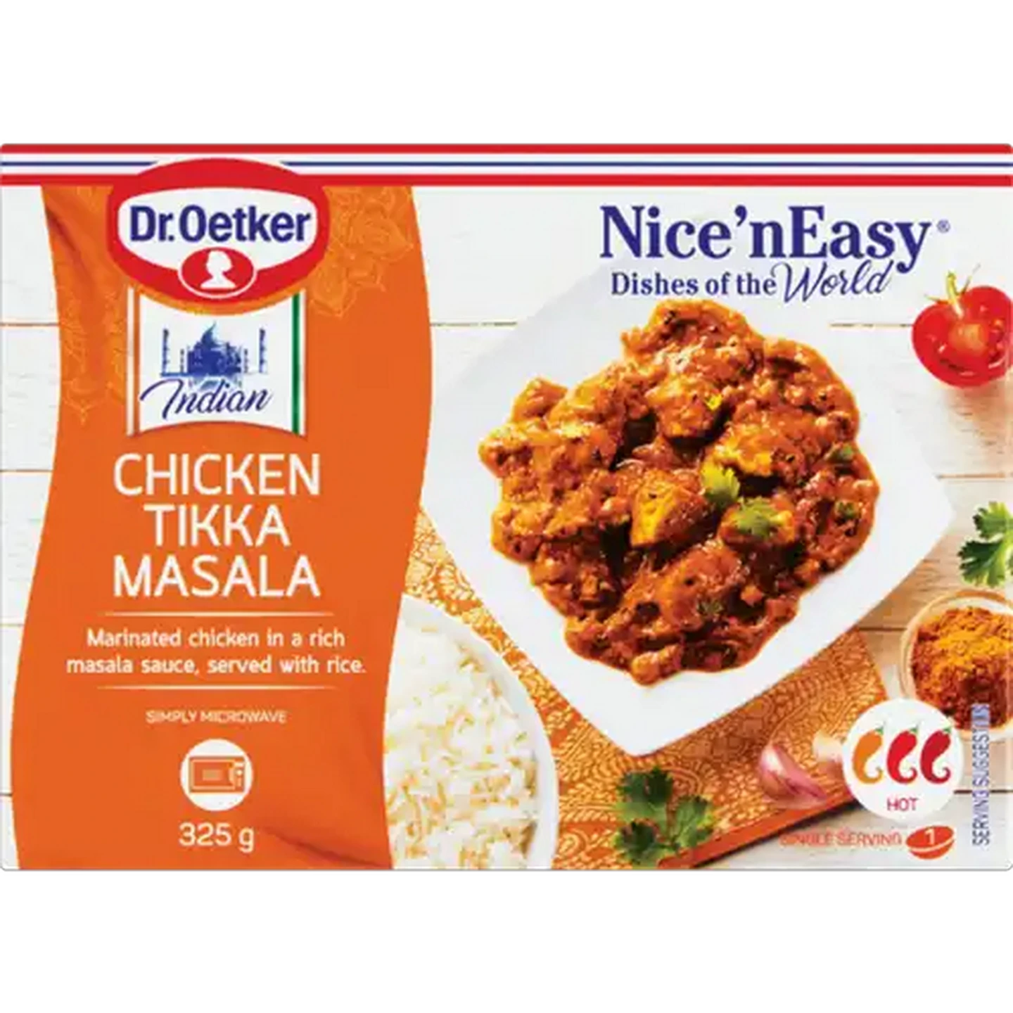 Image of Dr. Oetker Nice 'N Easy Frozen Chicken Tikka Masala Ready Meal 325g