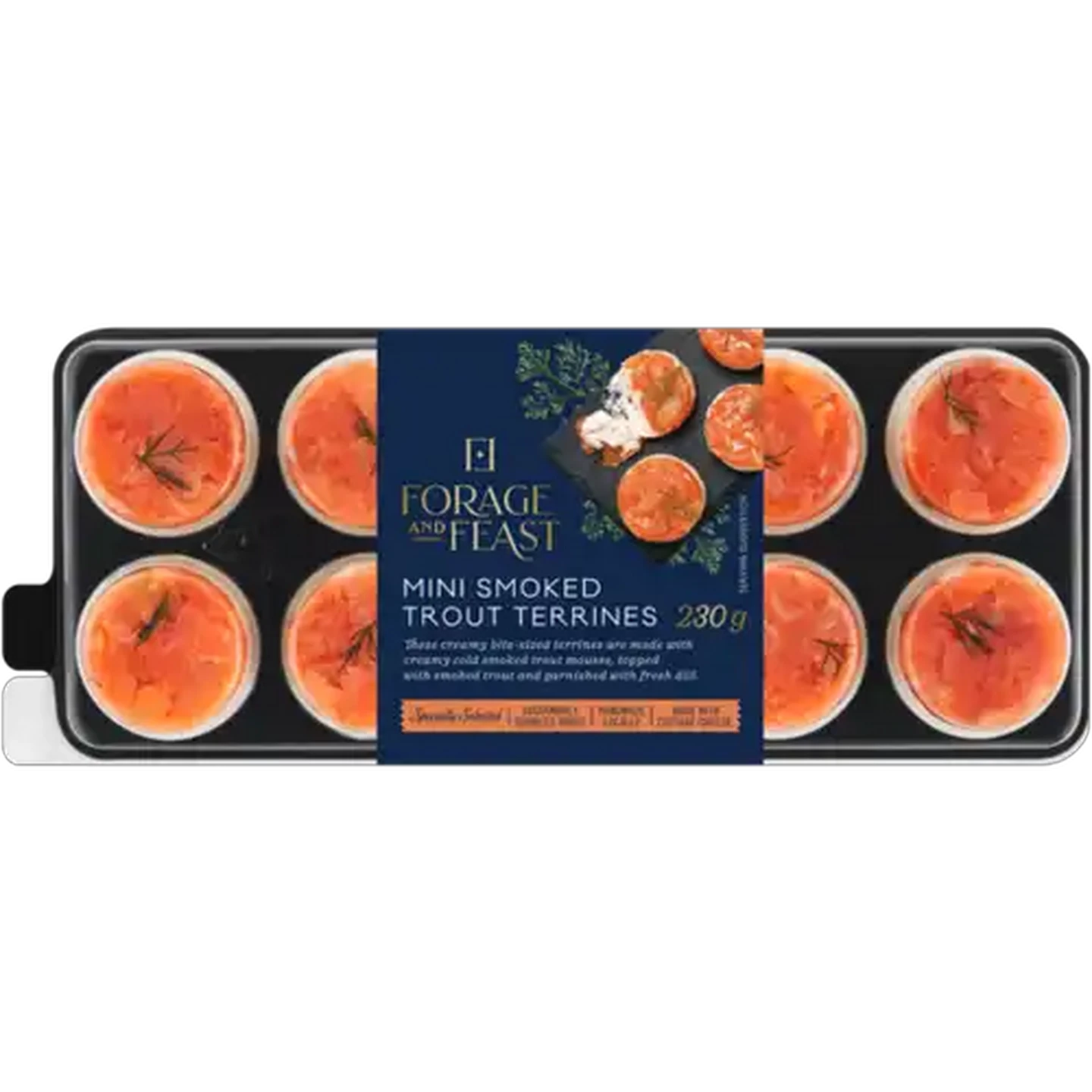 Image of Forage And Feast Mini Smoked Trout Terrines 230g