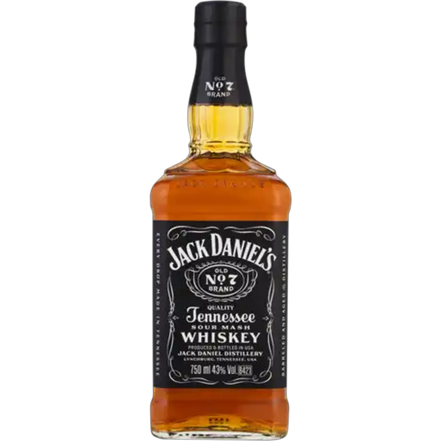 Image of Jack Daniel's Old No. 7 Tennessee Whiskey Bottle 750ml