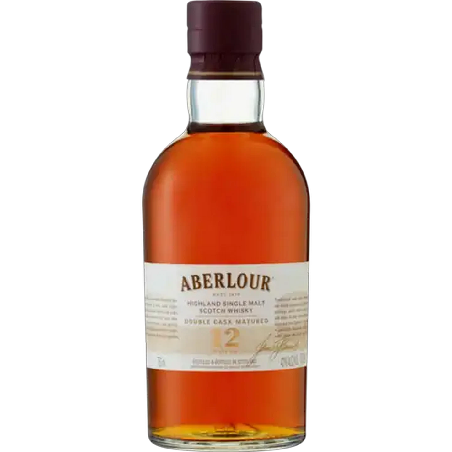 Image of Aberlour 12 Year Old Highland Single Malt Scotch Whisky Bottle 750ml
