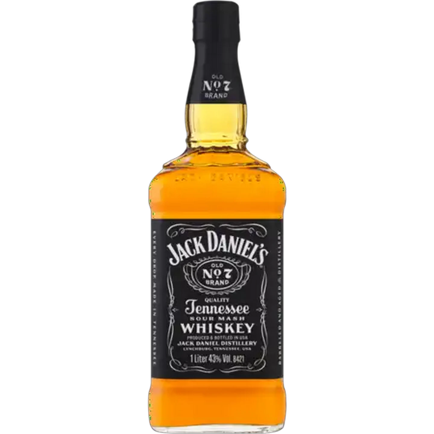 Image of Jack Daniel's Old No. 7 Tennessee Whiskey Bottle 1L