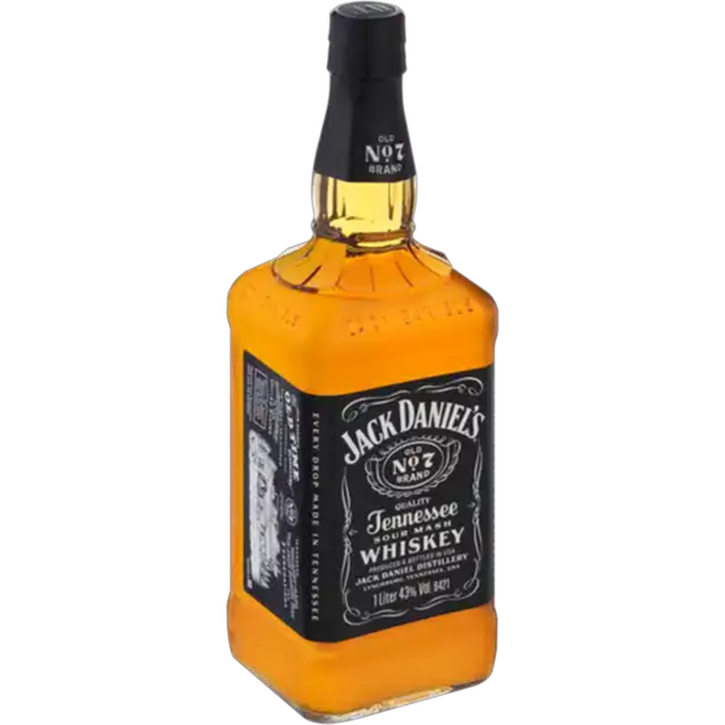 Image of Jack Daniel's Old No. 7 Tennessee Whiskey Bottle 1L