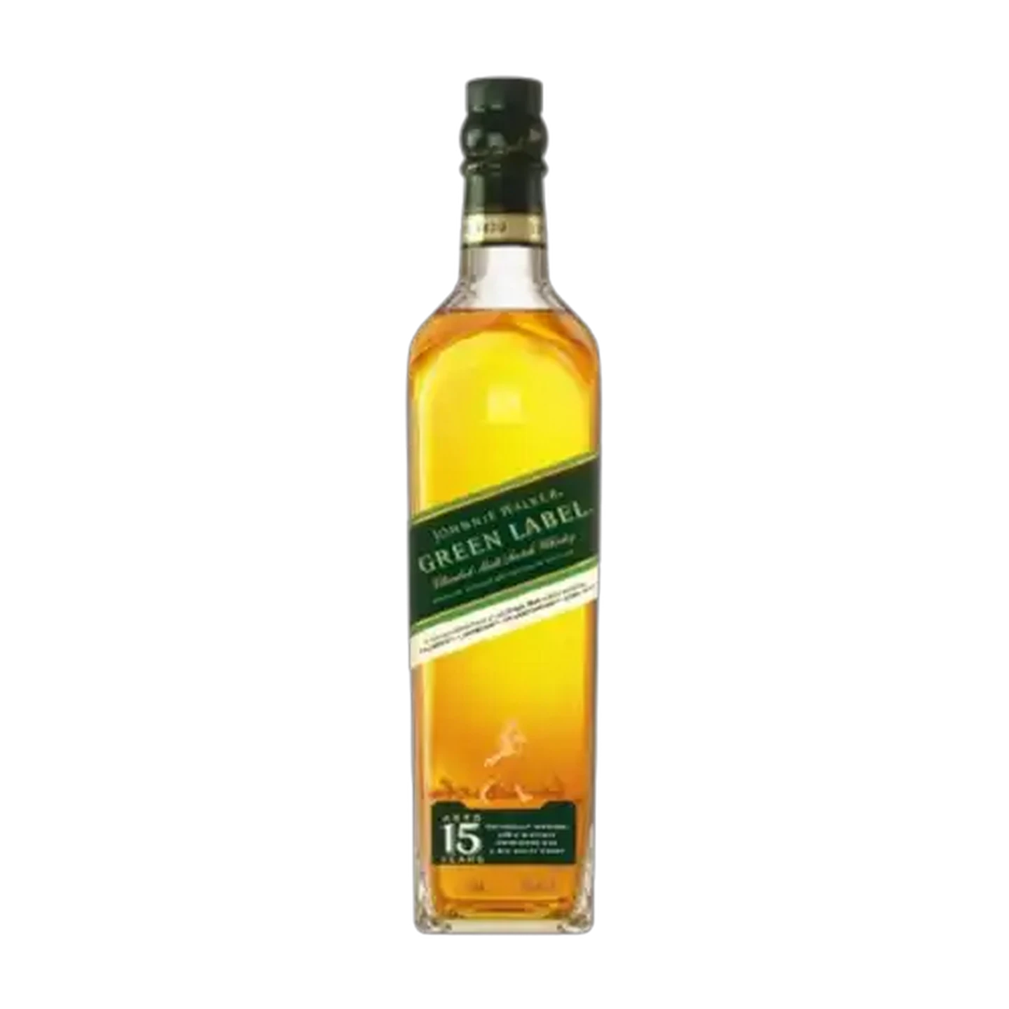 Image of Johnnie Walker Green Label 15 Year Old Blended Malt Scotch Whisky Bottle 750ml