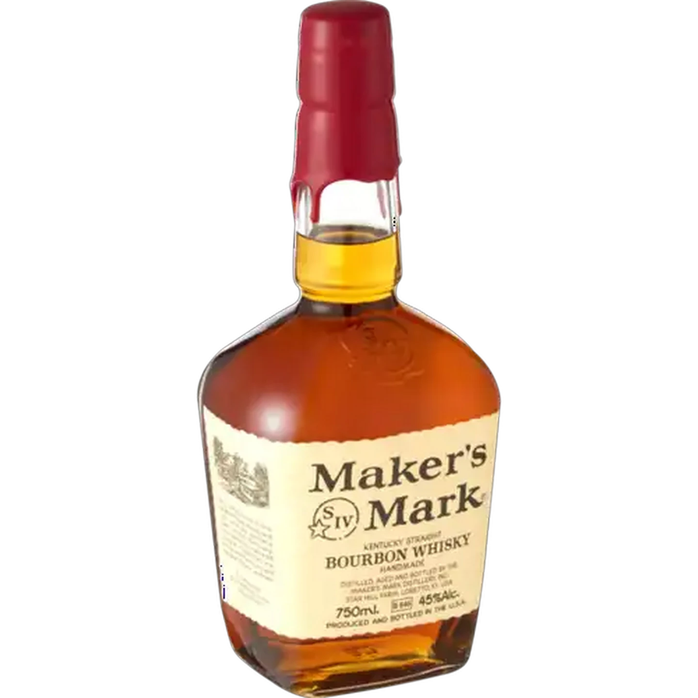 Image of Maker's Mark Kentucky Straight Bourbon Whiskey Bottle 750ml