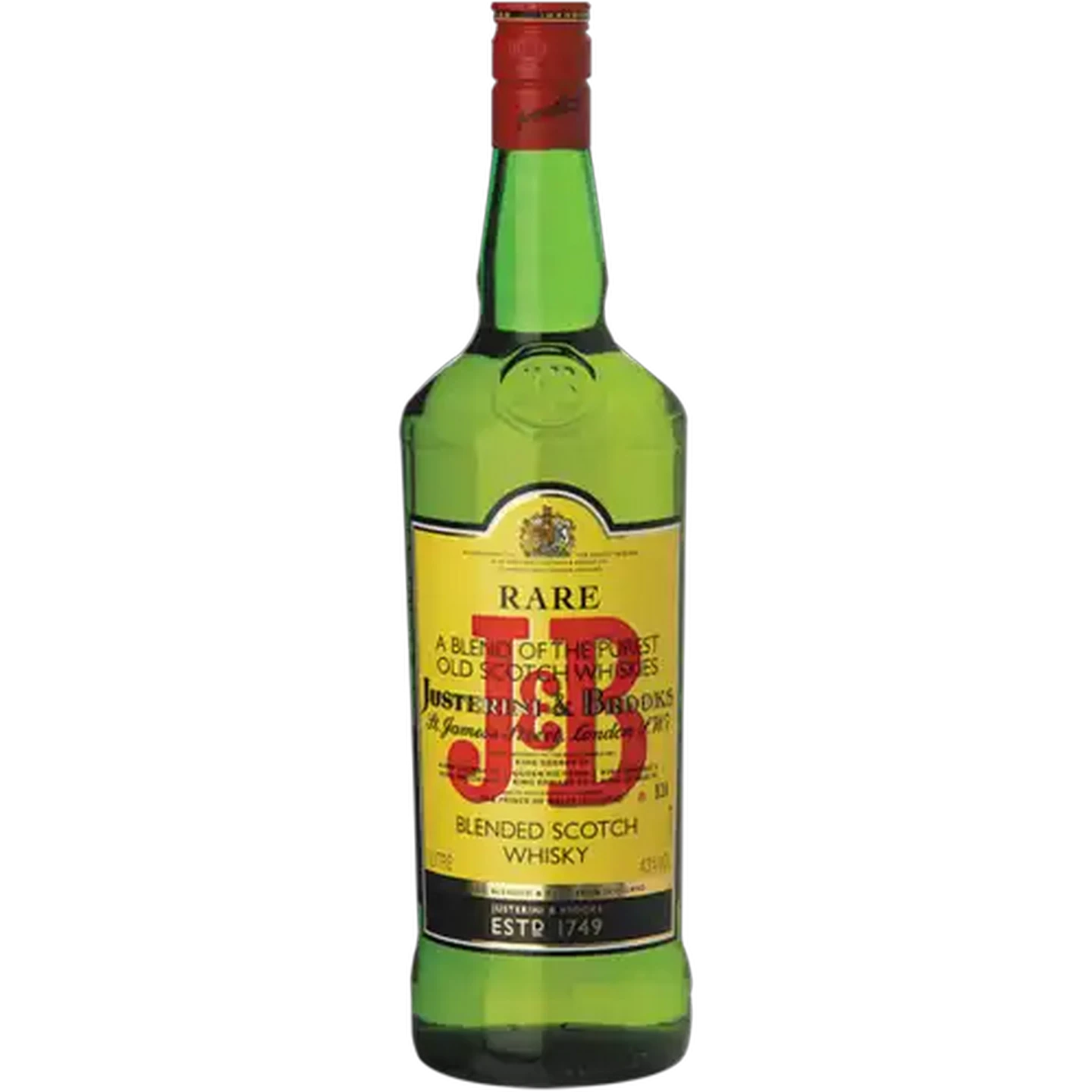 Image of J&B Rare Blended Scotch Whisky Bottle 1L