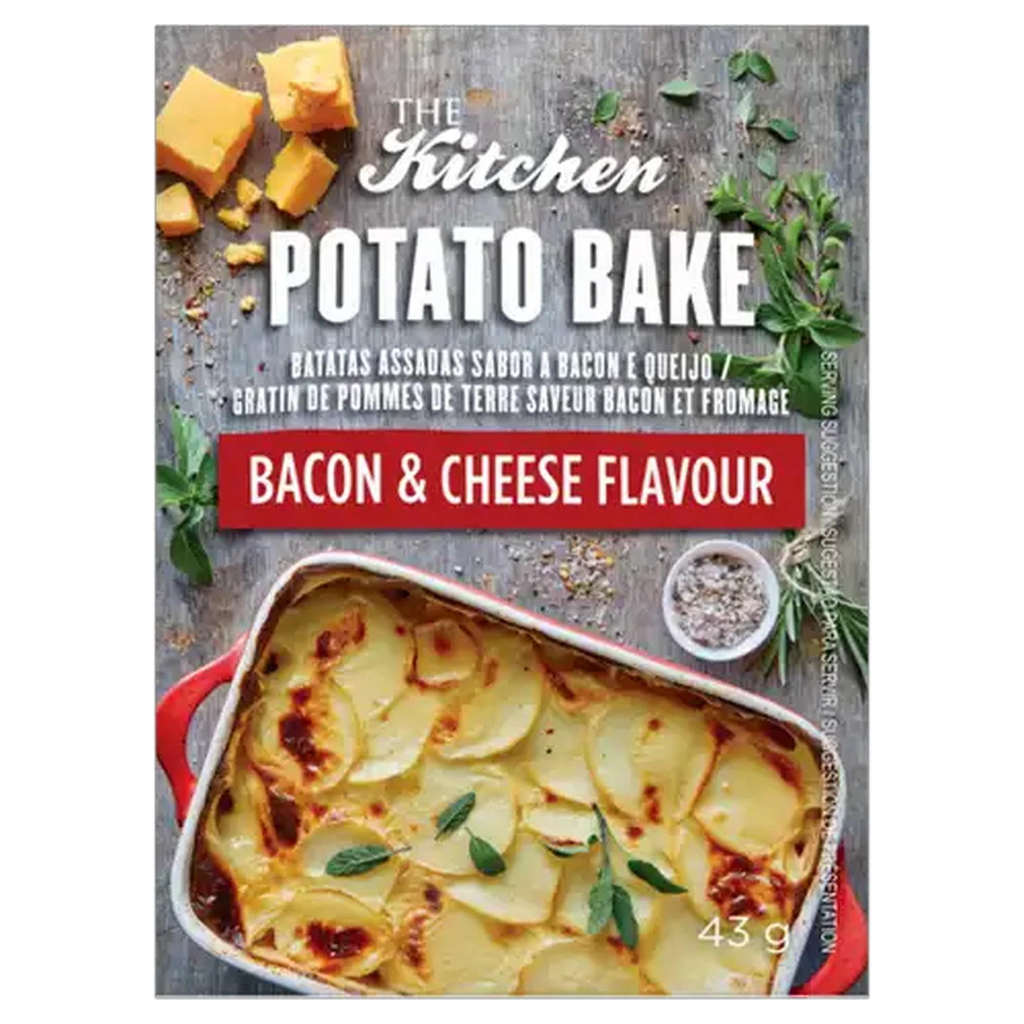 Image of The Kitchen Potato Bake Bacon & Cheese Flavour 43g