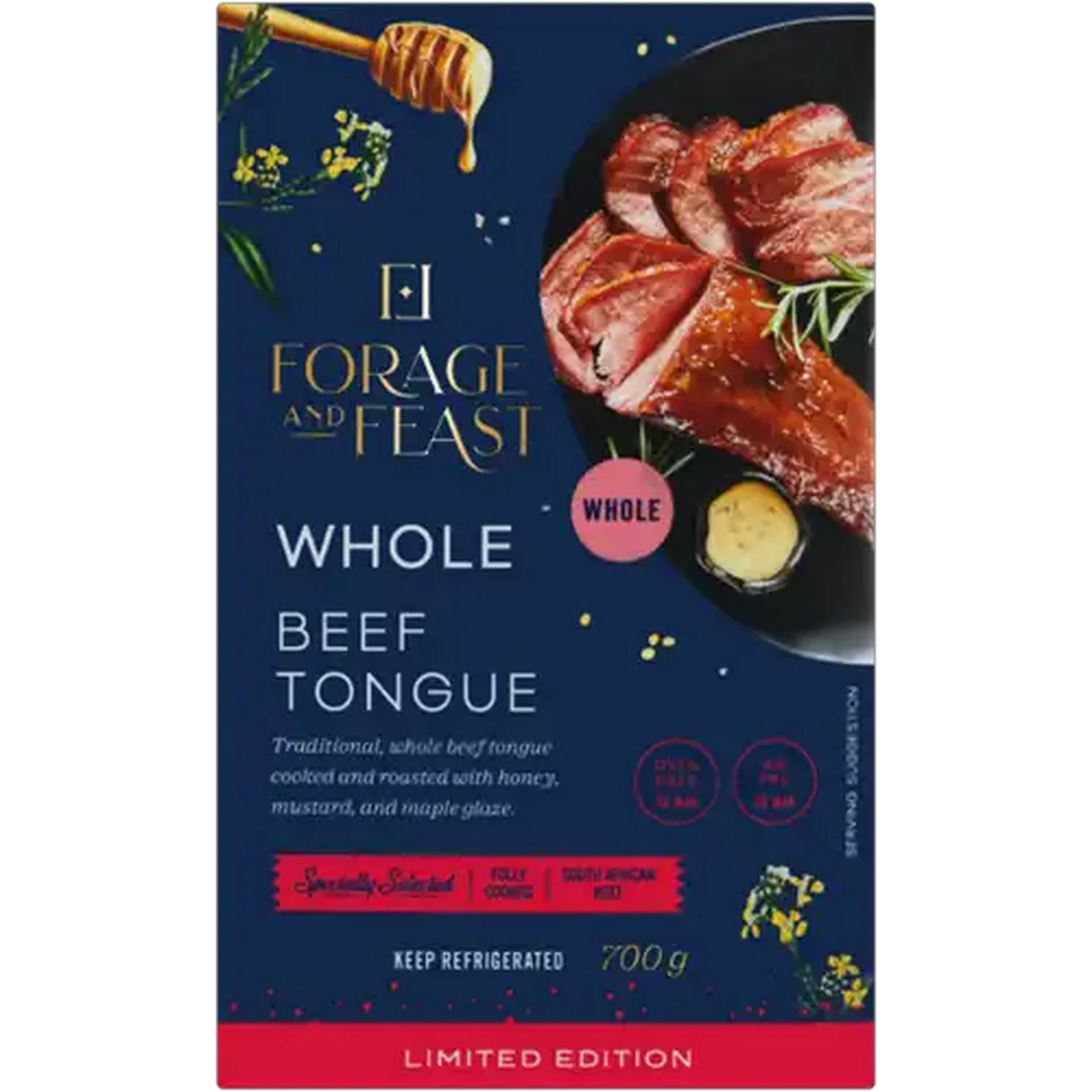 Image of Forage And Feast Limited Edition Sweet Mustard Beef Tongue 700g