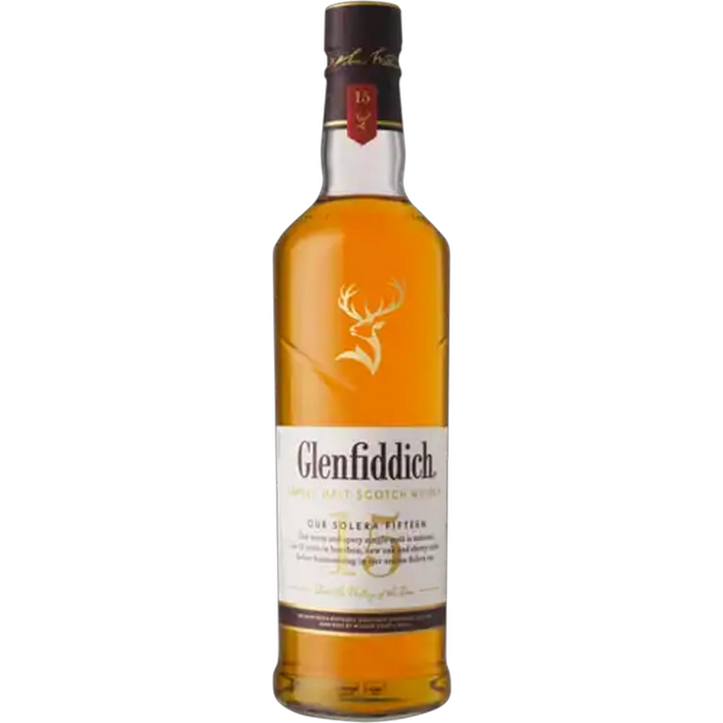 Image of Glenfiddich 15 Year Old Single Malt Whisky Bottle 750ml