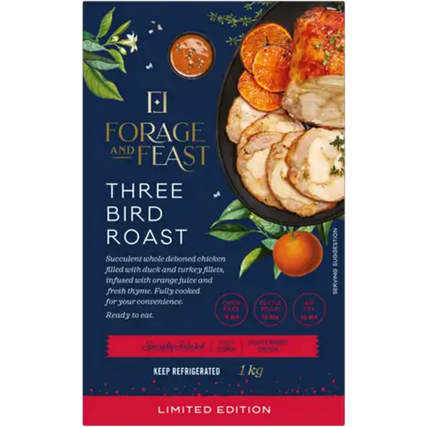 Image of Forage And Feast Limited Edition Three Bird Roast 1kg