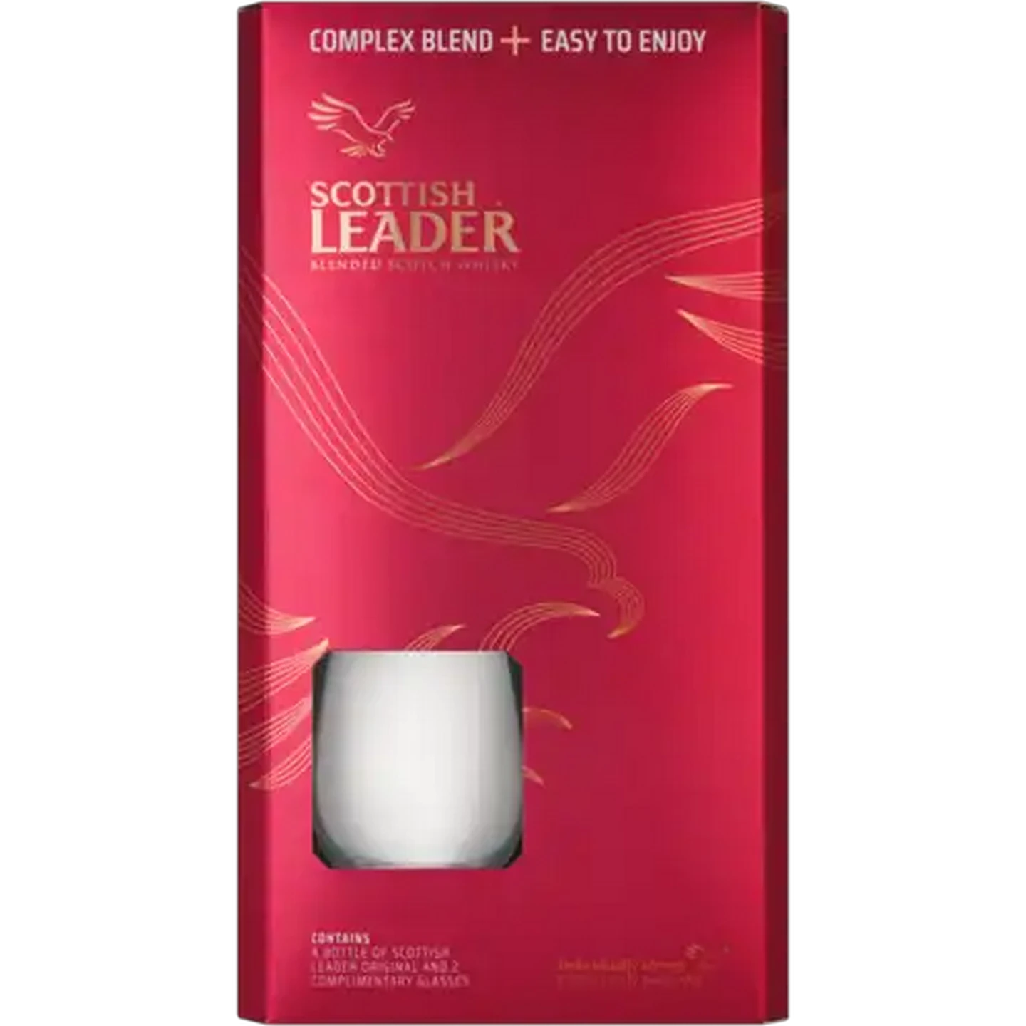 Image of Scottish Leader Original Blended Scotch Whisky Gift Pack Box 750ml