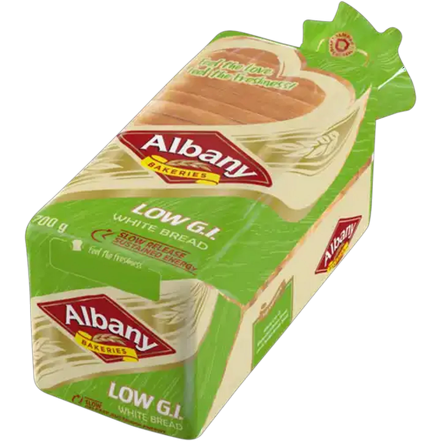 Image of Albany Low G.I. Sliced White Bread Loaf 700g