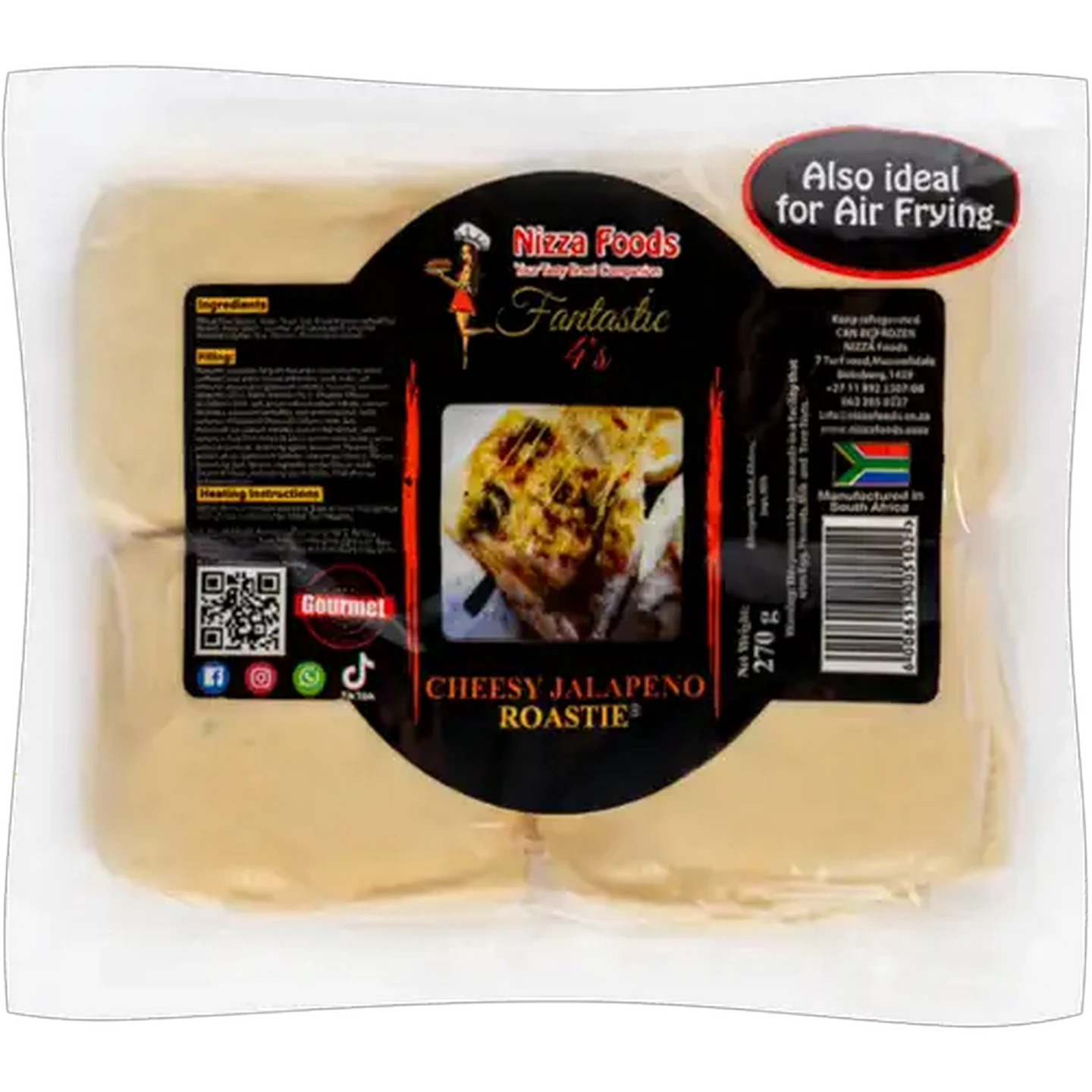 Image of Nizza Foods Cheesy Jalapeno Roasties 4 Pack