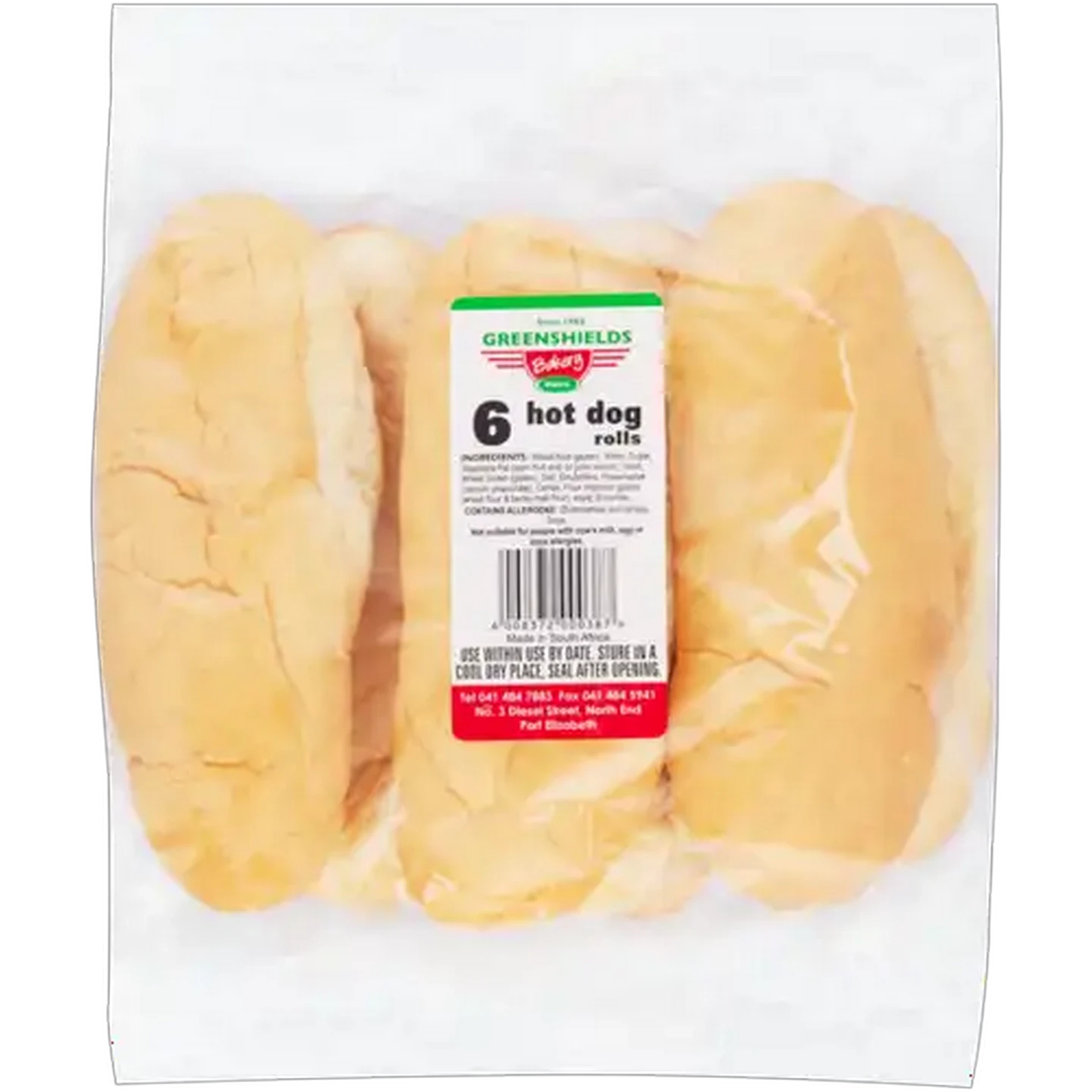 Image of Greenshields Bakery Hotdog Rolls 6-Pack