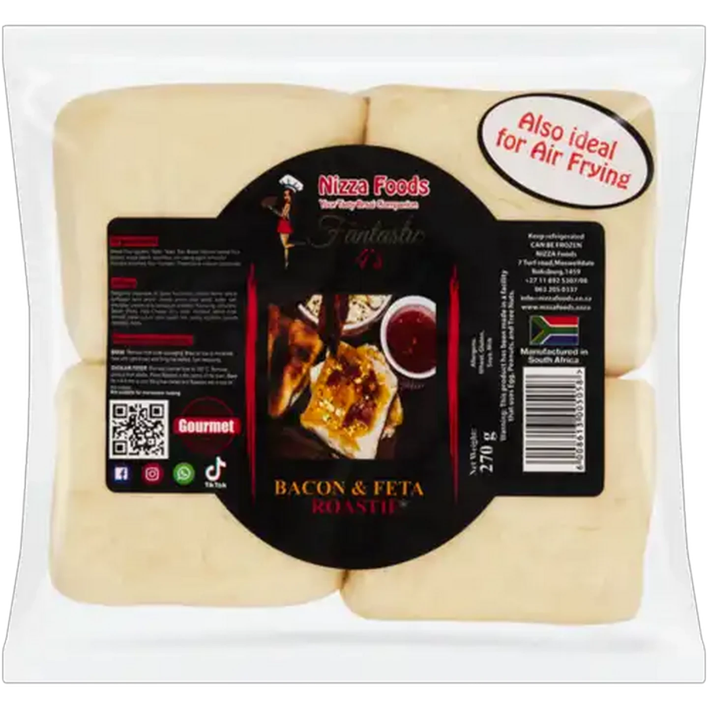 Image of Nizza Foods Bacon & Feta Roastie 4 Pack