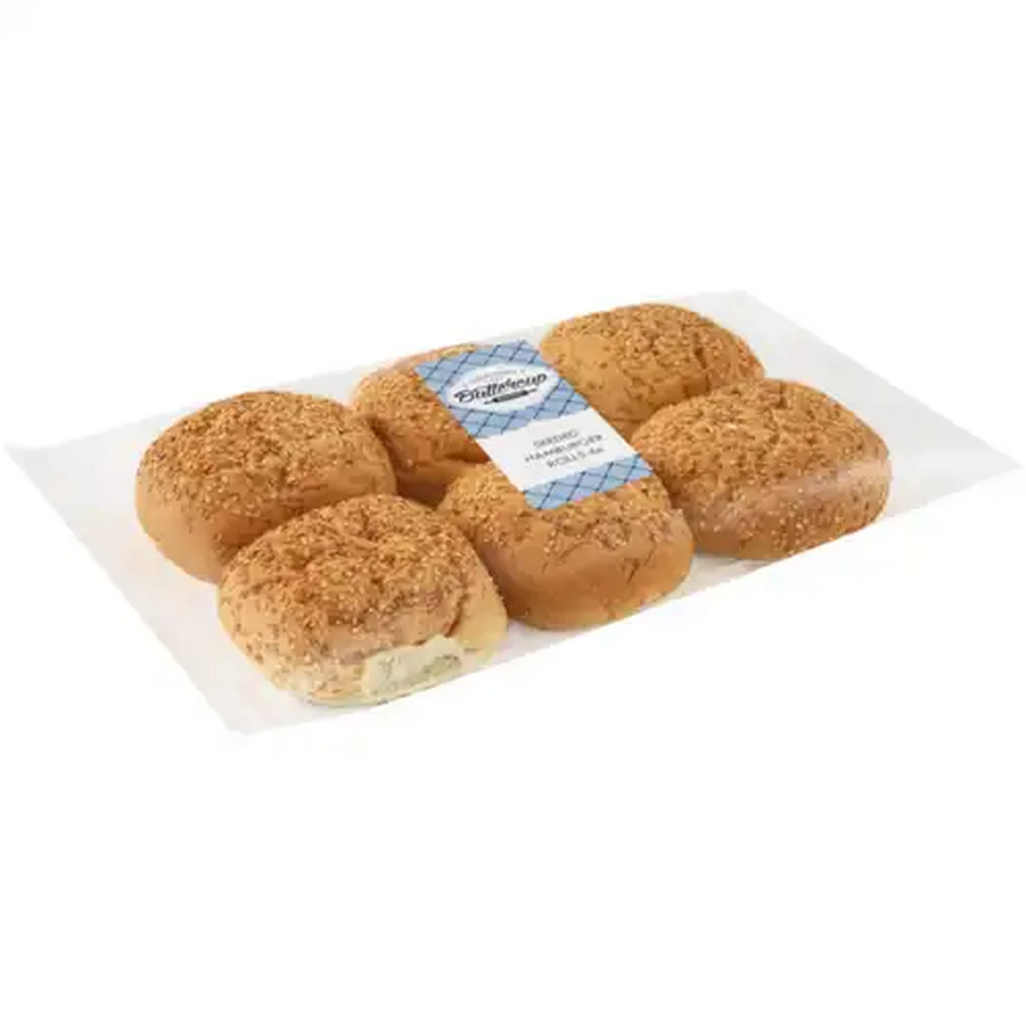 Image of Buttercup Bakery Seeded White Hamburger Rolls 6-Pack