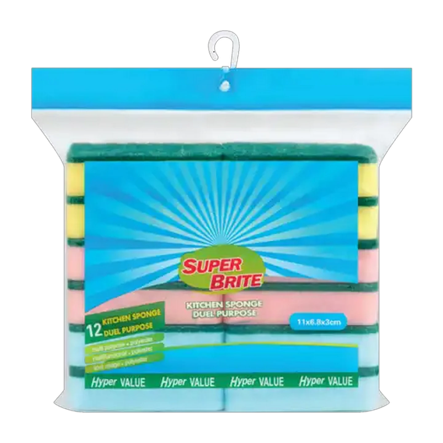 Image of Super Brite Dual-Purpose Sponge 12-Pack