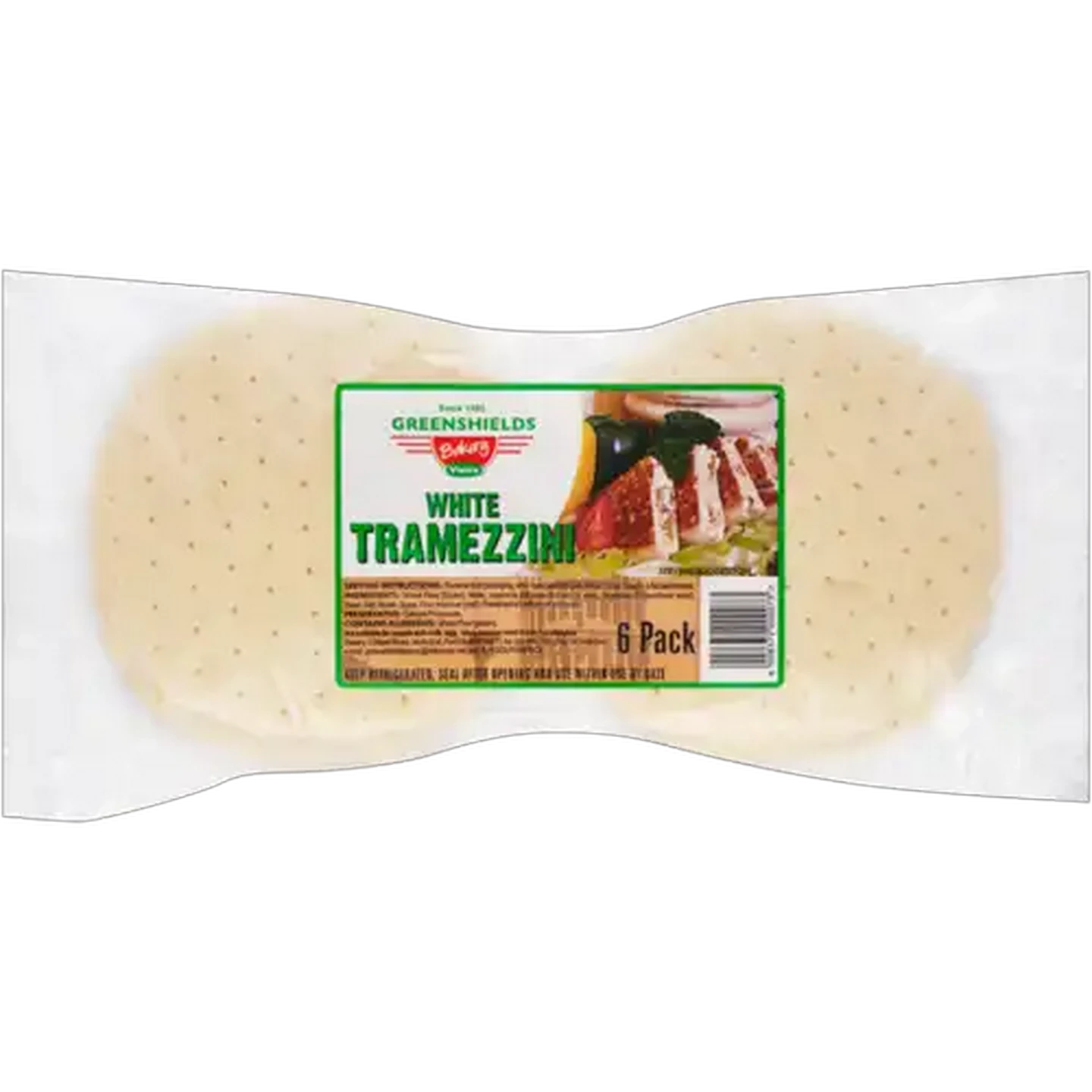 Image of Greenshields Bakery White Tramezzini 6 Pack