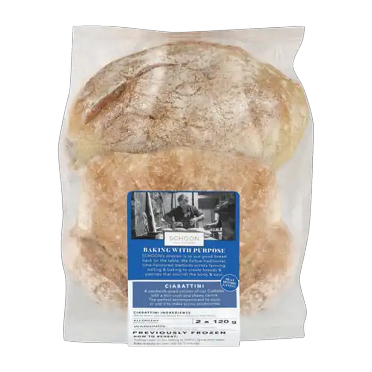 Image of SCHOON Ciabattini Bread 2 x 120g