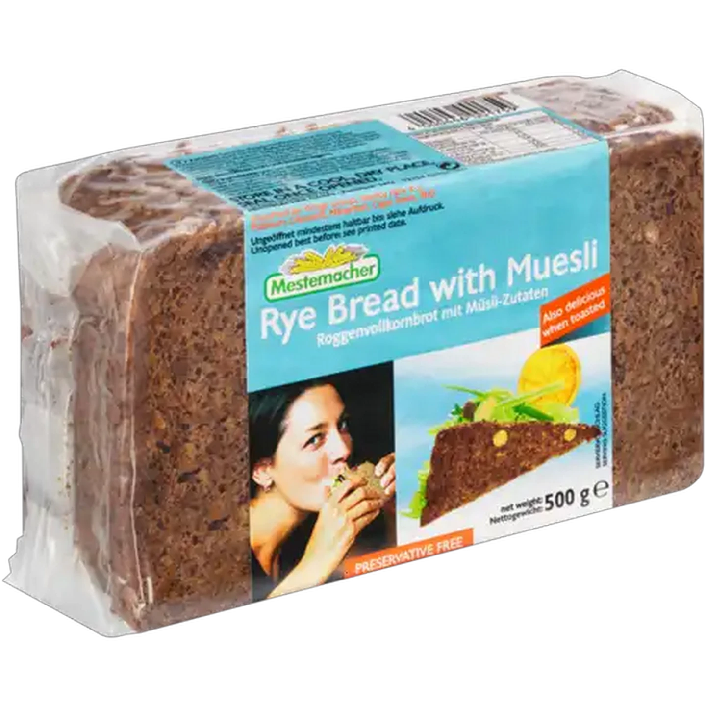 Image of Mestemacher Rye Bread with Muesli 500g