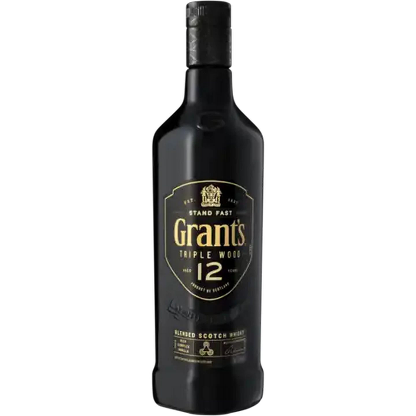 Image of Grant's 12 Year Old Triple Wood Blended Scotch Whisky Bottle 750ml