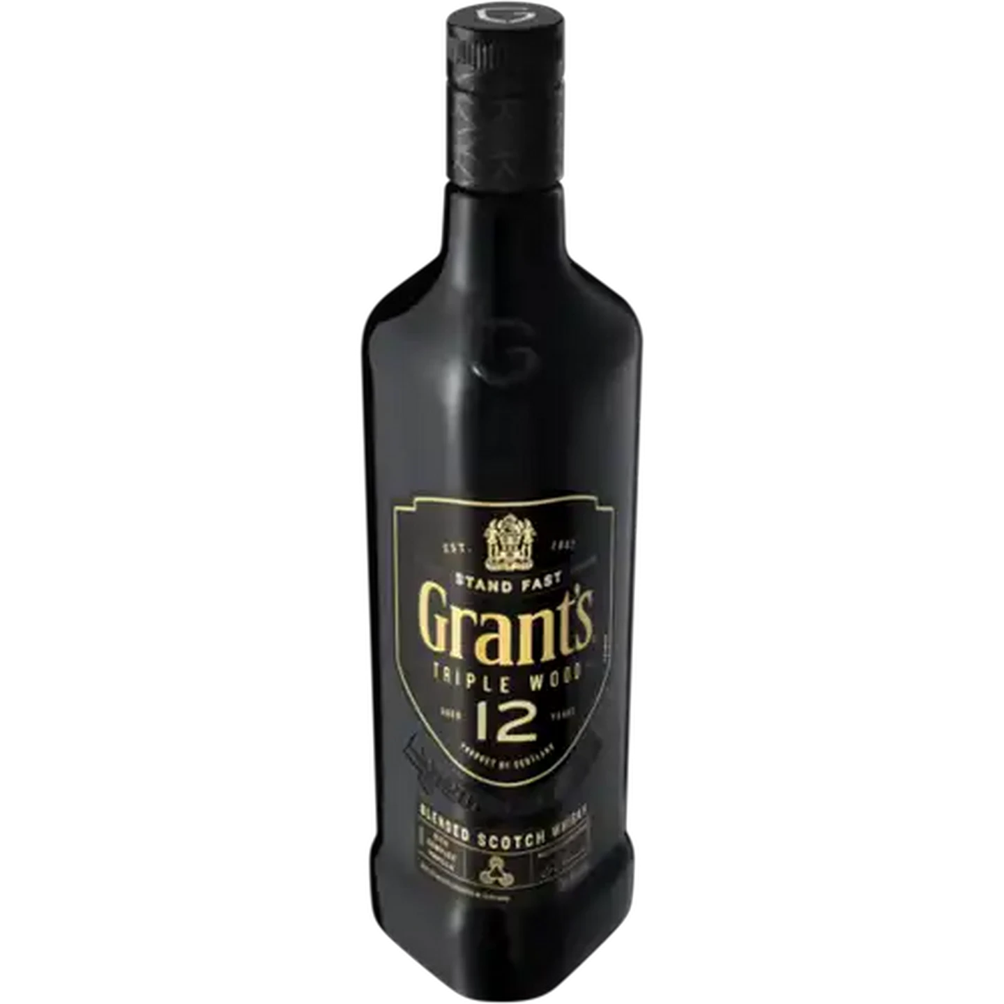 Image of Grant's 12 Year Old Triple Wood Blended Scotch Whisky Bottle 750ml