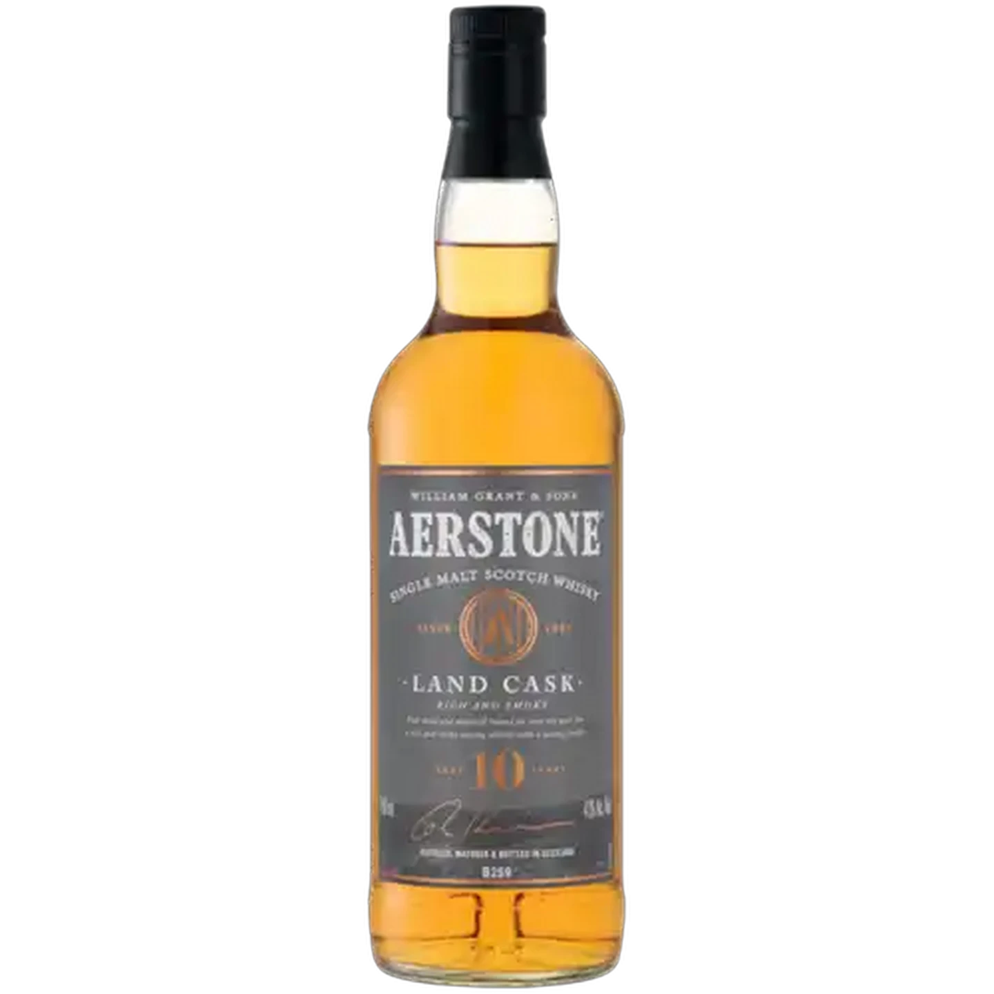 Image of Aerstone 10 Year Old Land Cask Single Malt Scotch Whisky Bottle 750ml