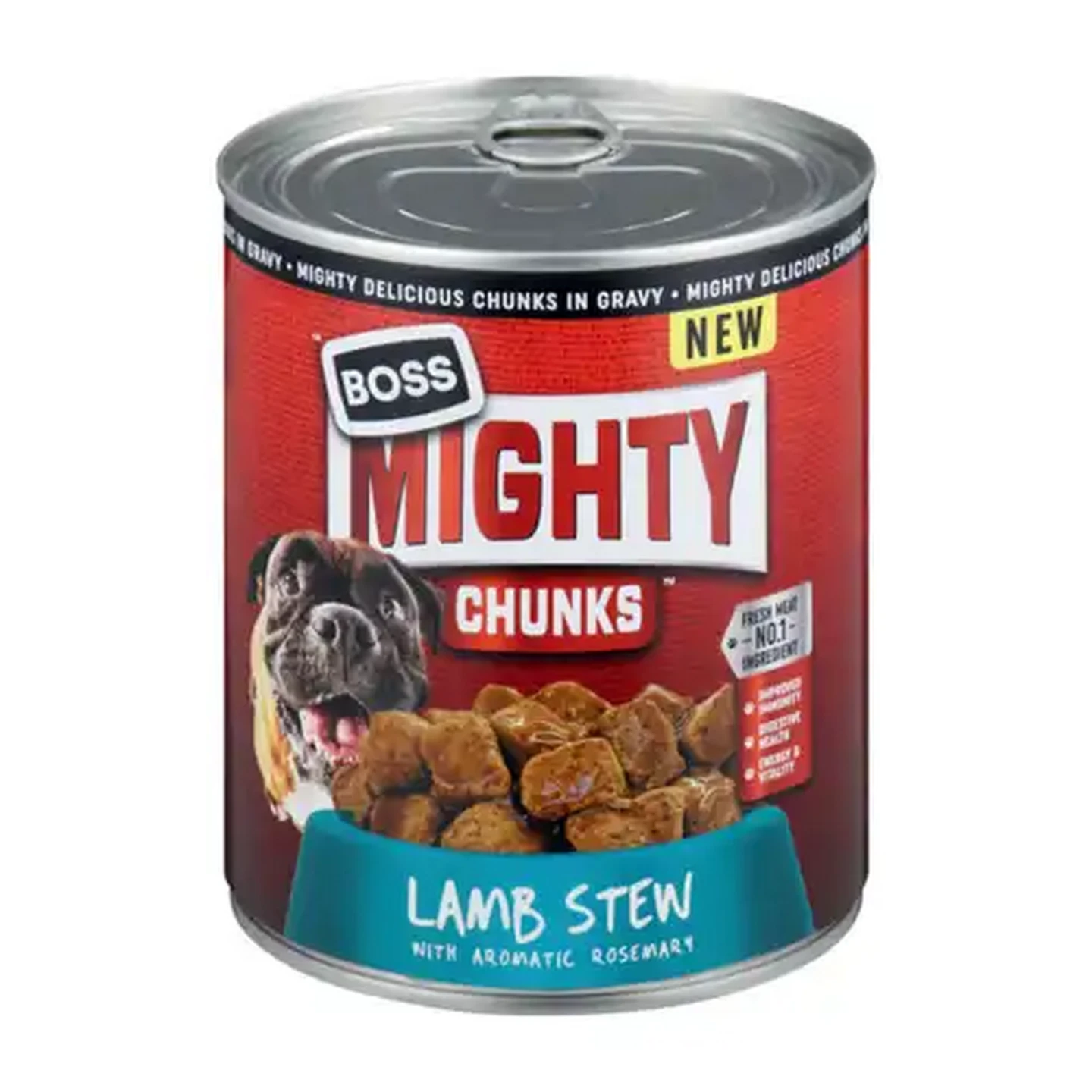 Image of Boss Mighty Chunks Lamb Stew All Adult Wet Dog Food 775g