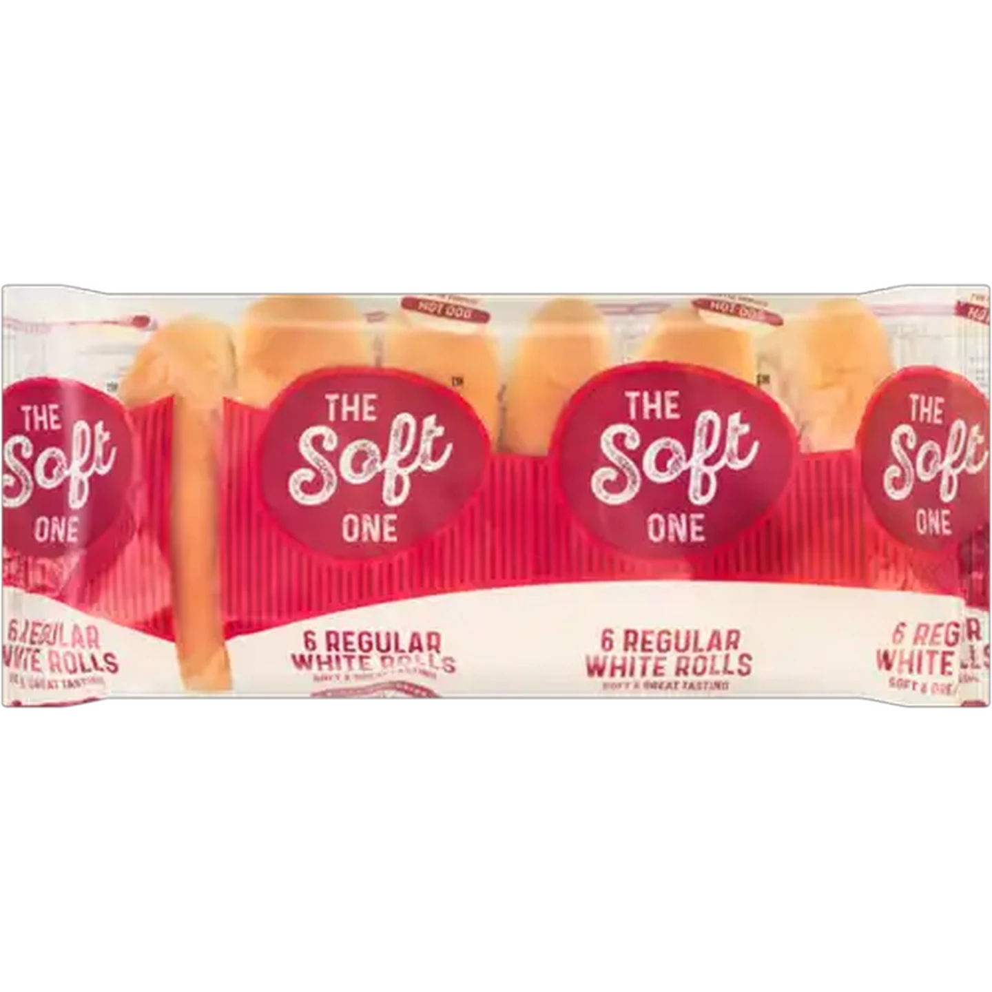 Image of The Soft One White Hotdog Rolls 6-Pack