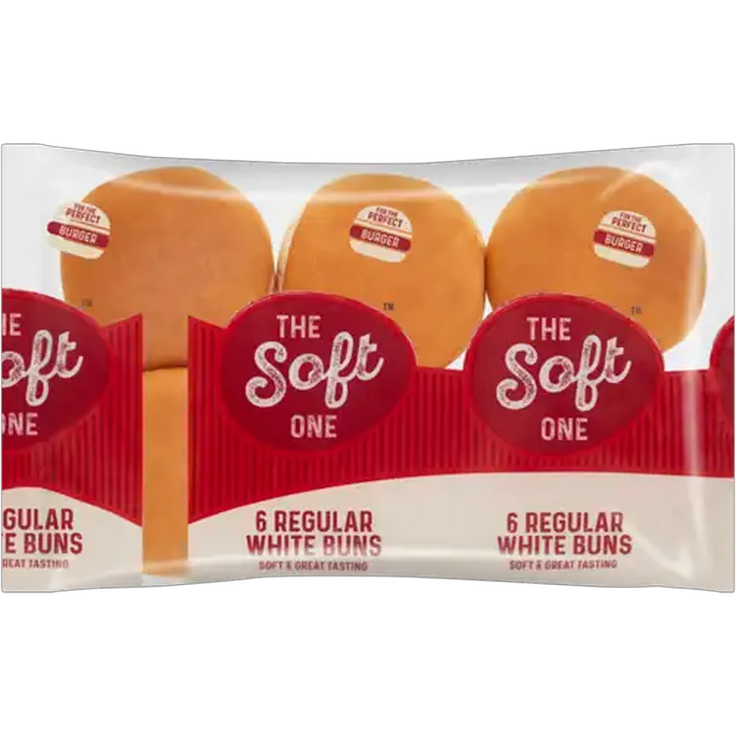 Image of The Soft One Regular White Buns 6 Pack