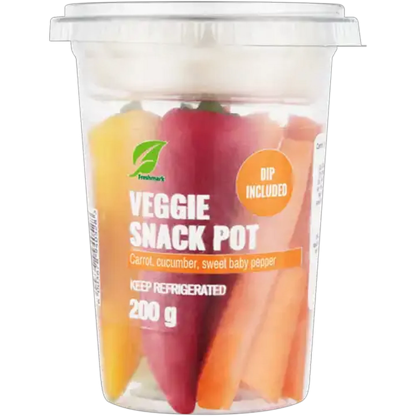 Image of Veggie Snack Pot With Dip 200g